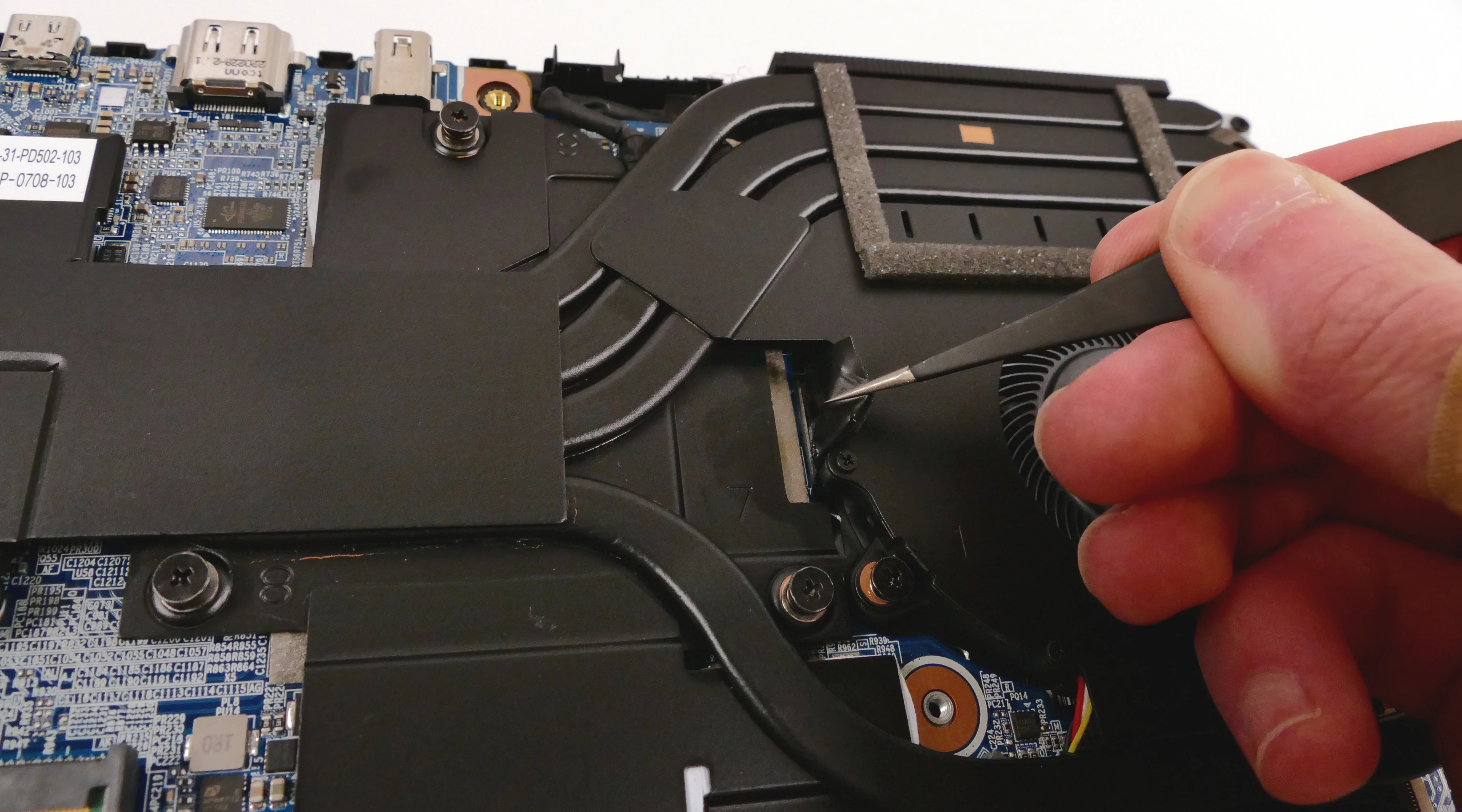 Keyboard adhesive removal