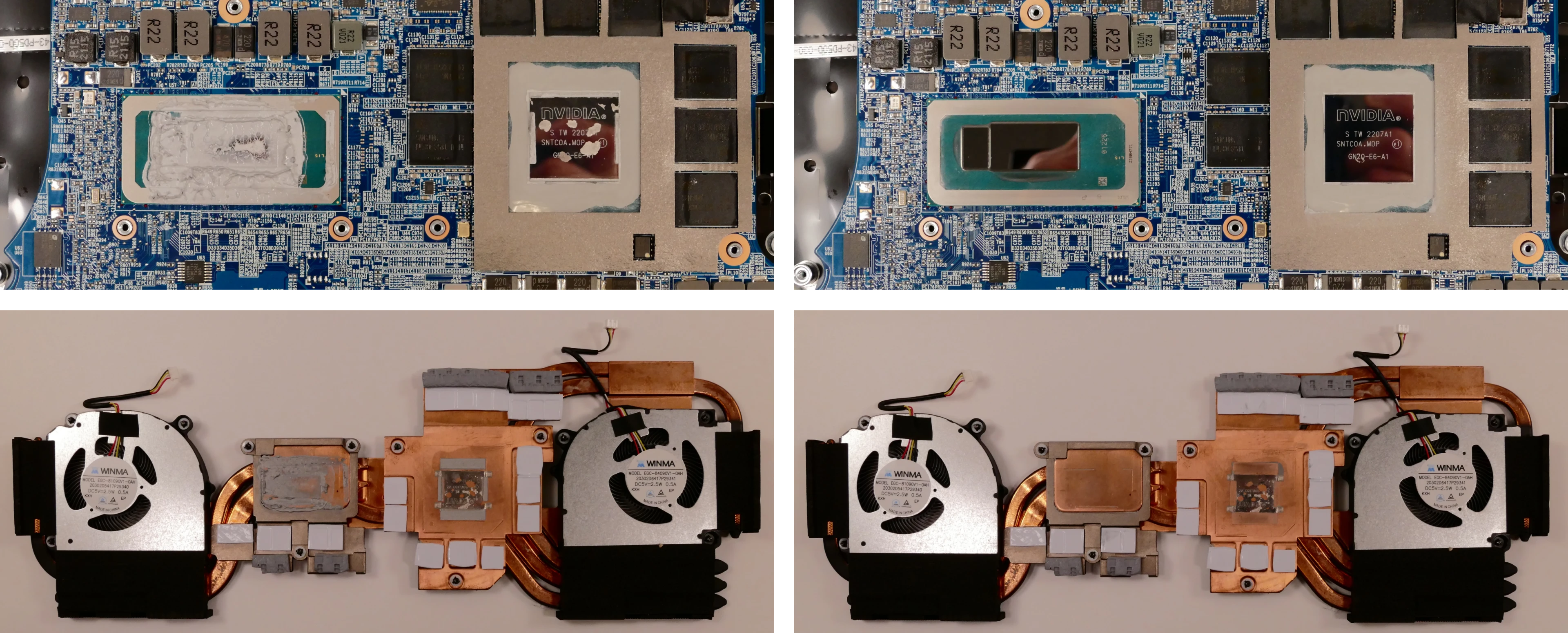 Thermal paste removal