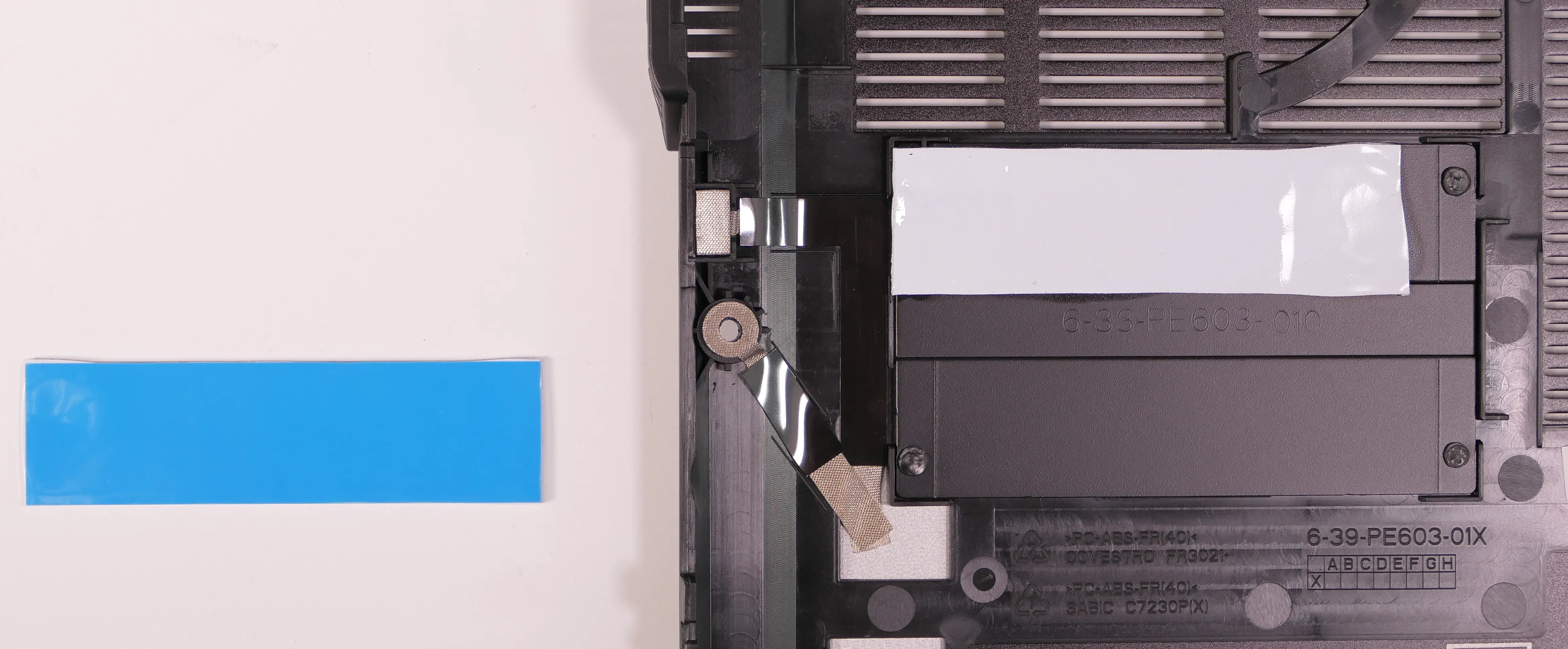 M.2 slot thermal strip application