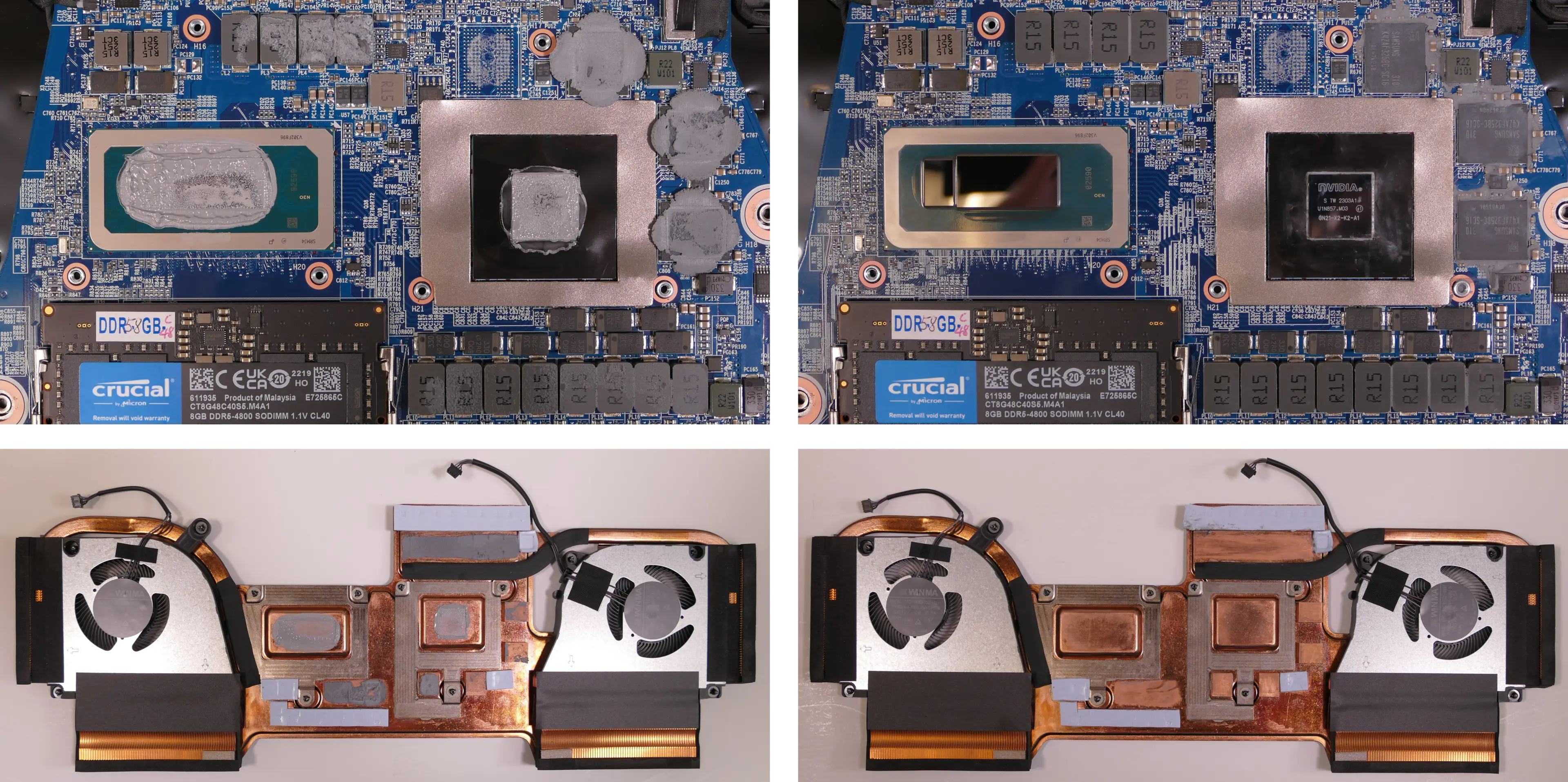 Thermal paste removal