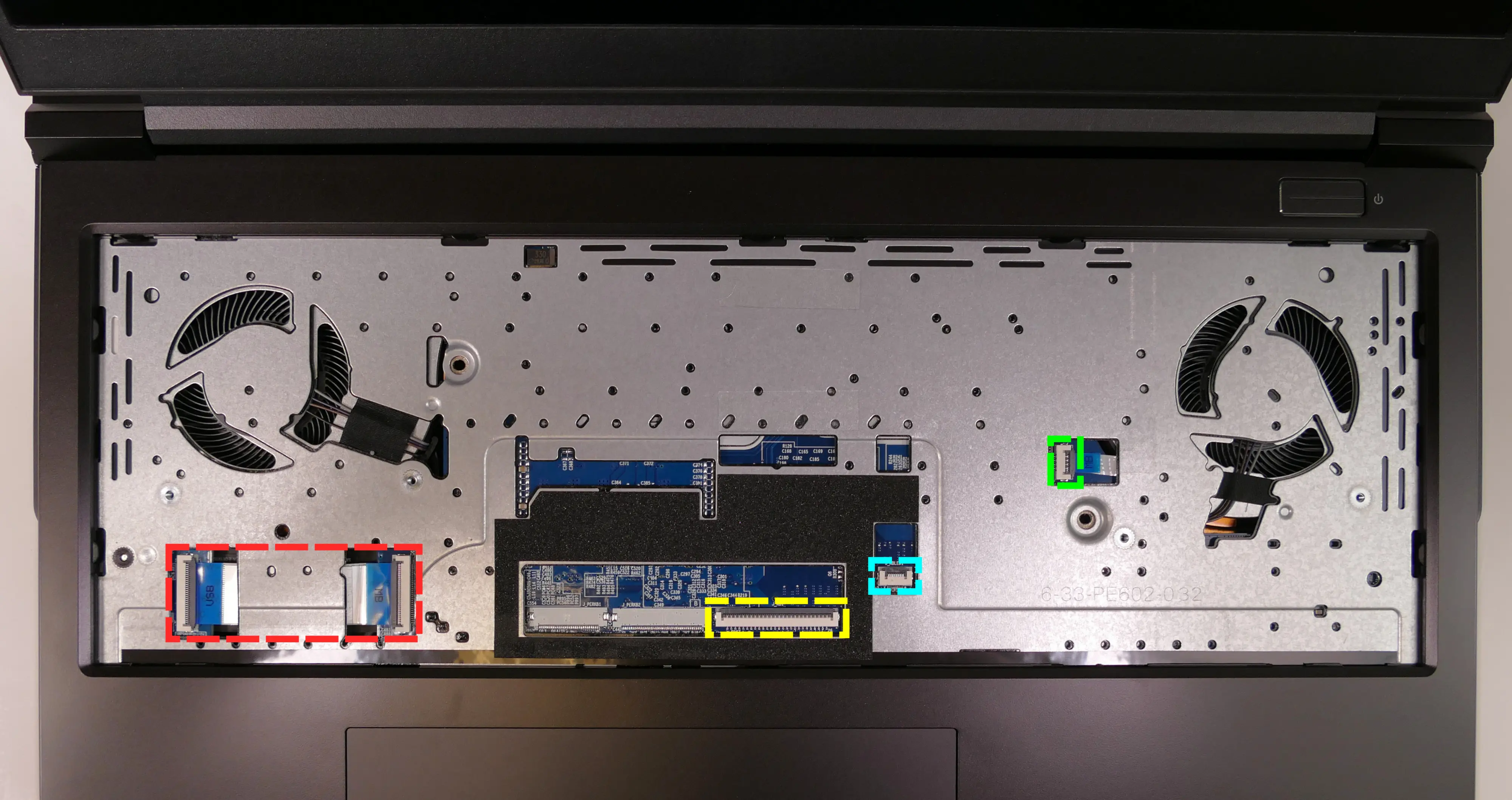 Under-Keyboard Connectors