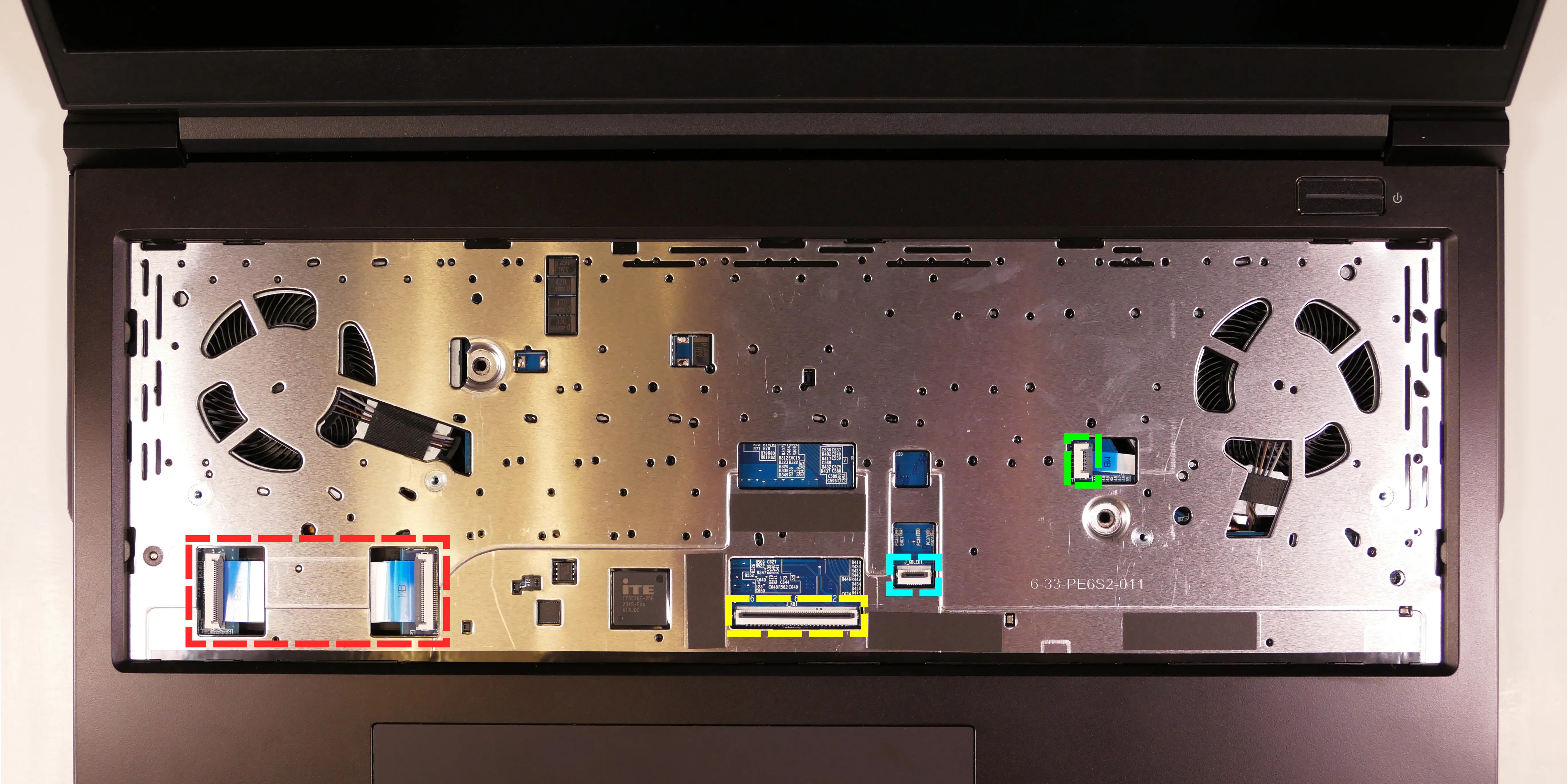 Under-Keyboard Connectors
