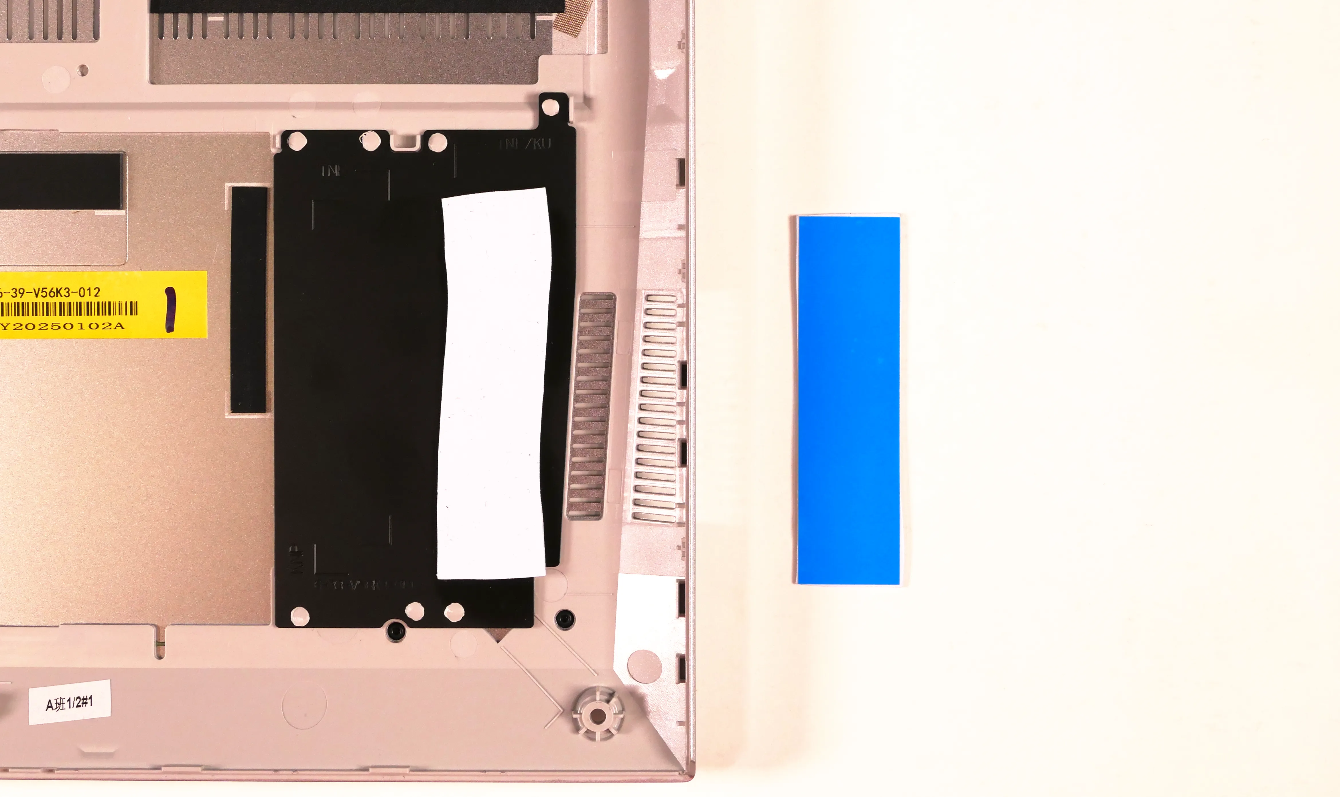 M.2 slot thermal strip application