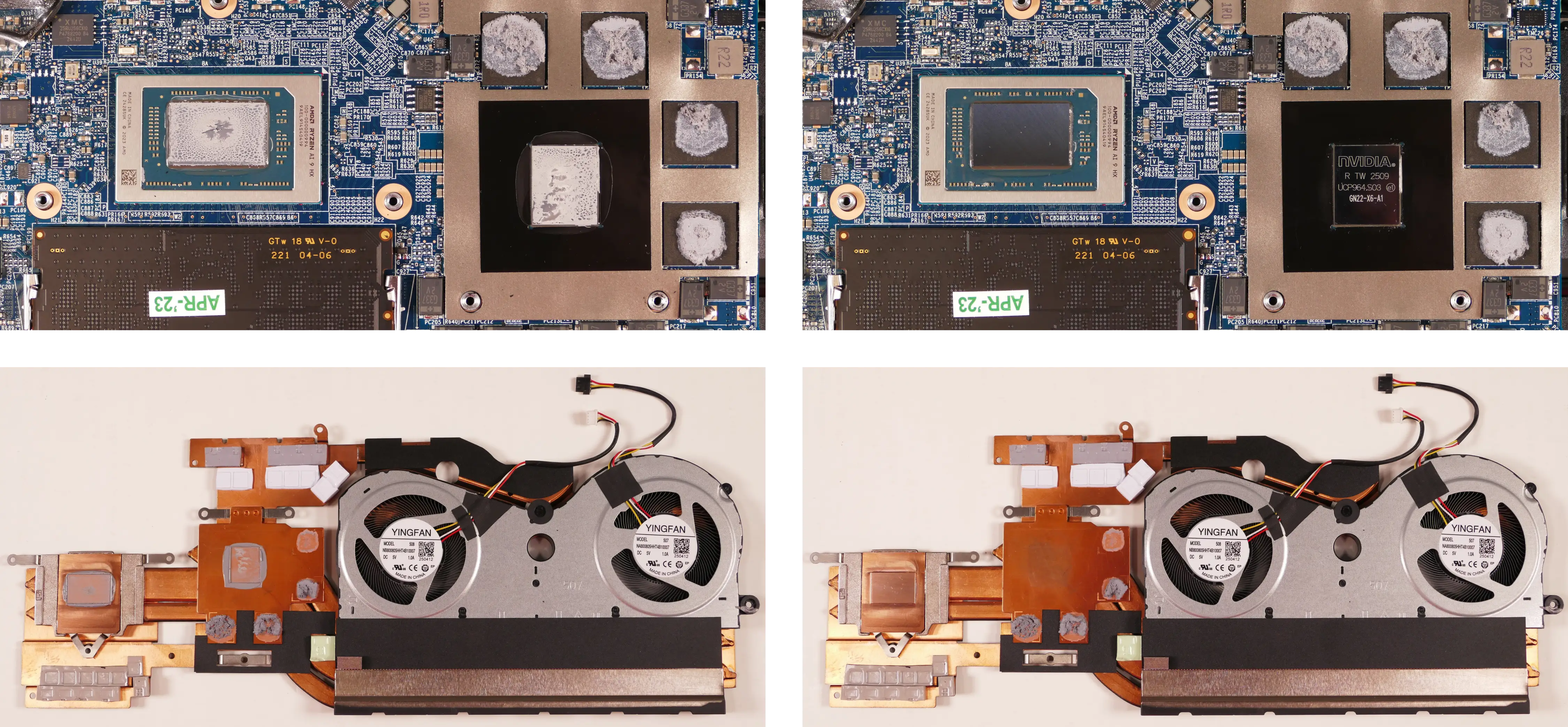 Thermal paste removal