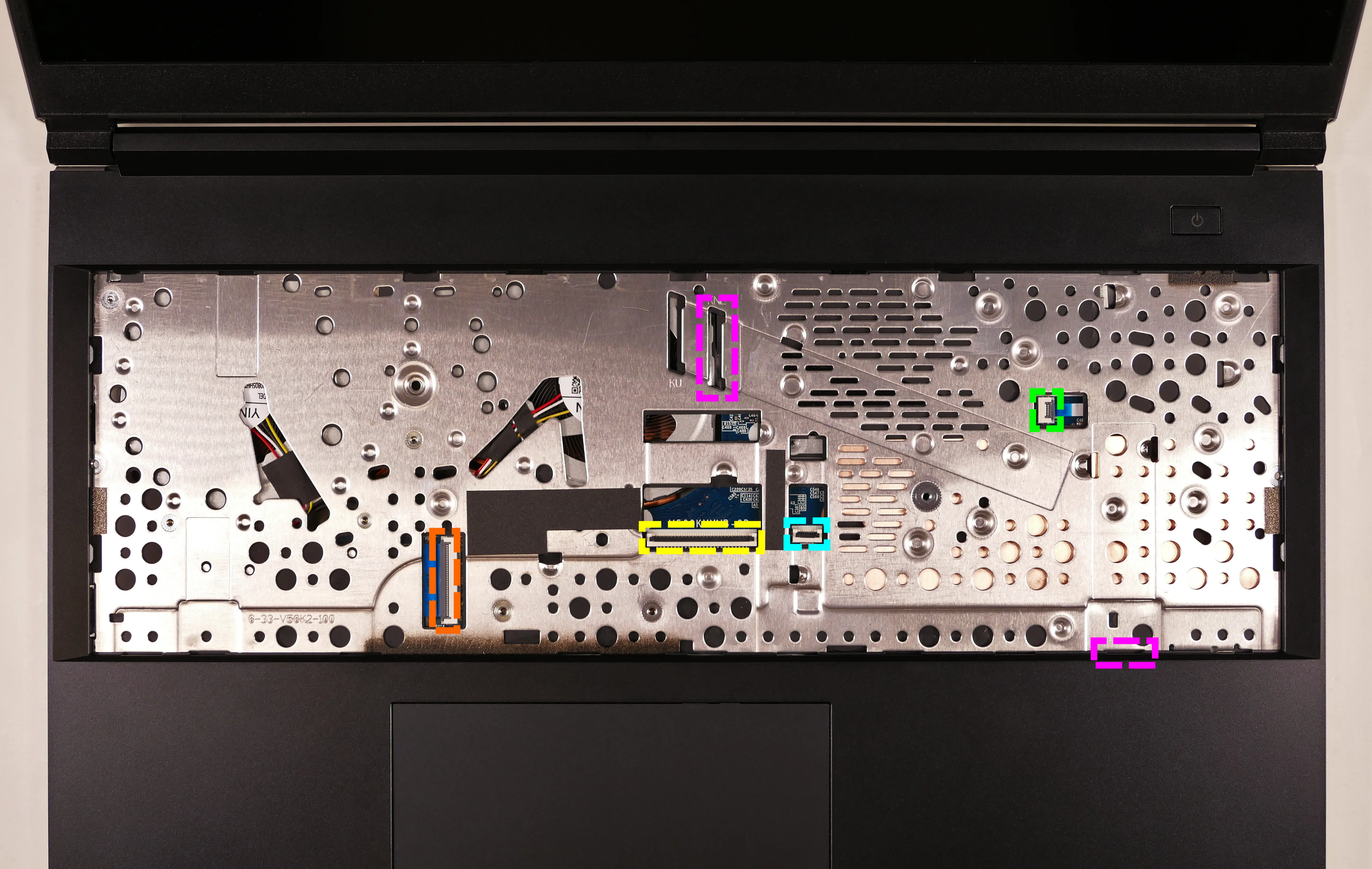 Under-Keyboard Connectors