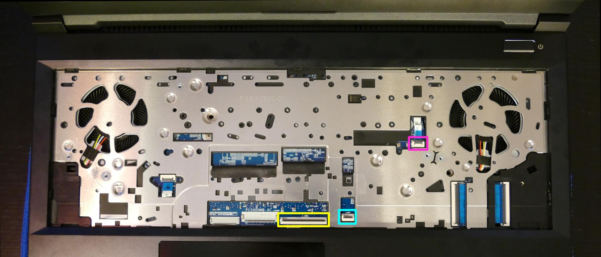 Under-Keyboard Connectors