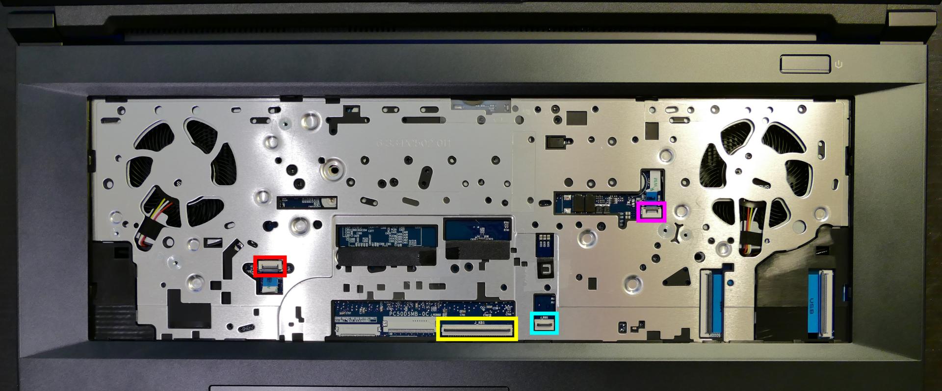 Under-Keyboard Connectors