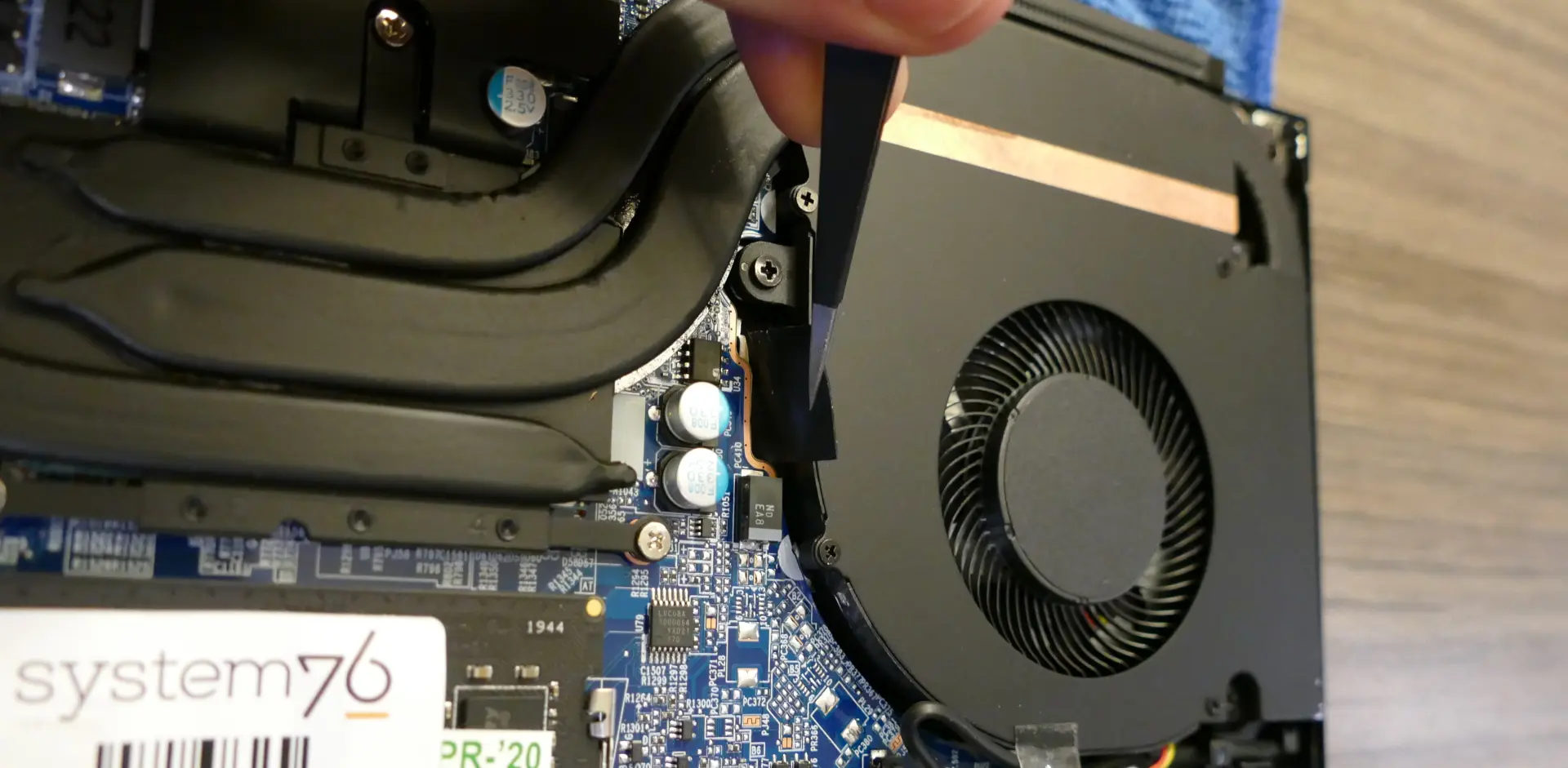 Keyboard adhesive removal