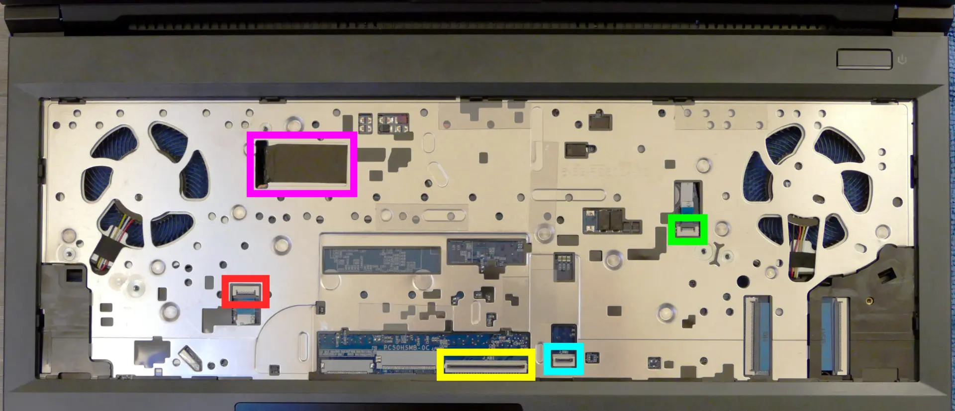 Under-Keyboard Connectors