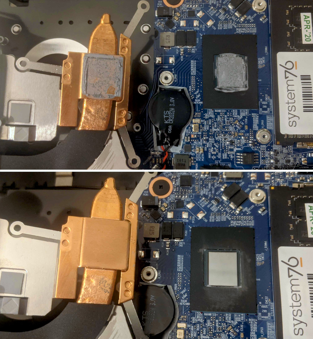 Thermal paste removal