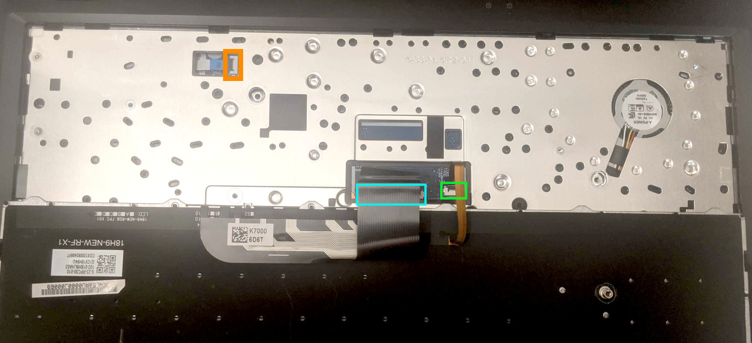Under-Keyboard Connectors