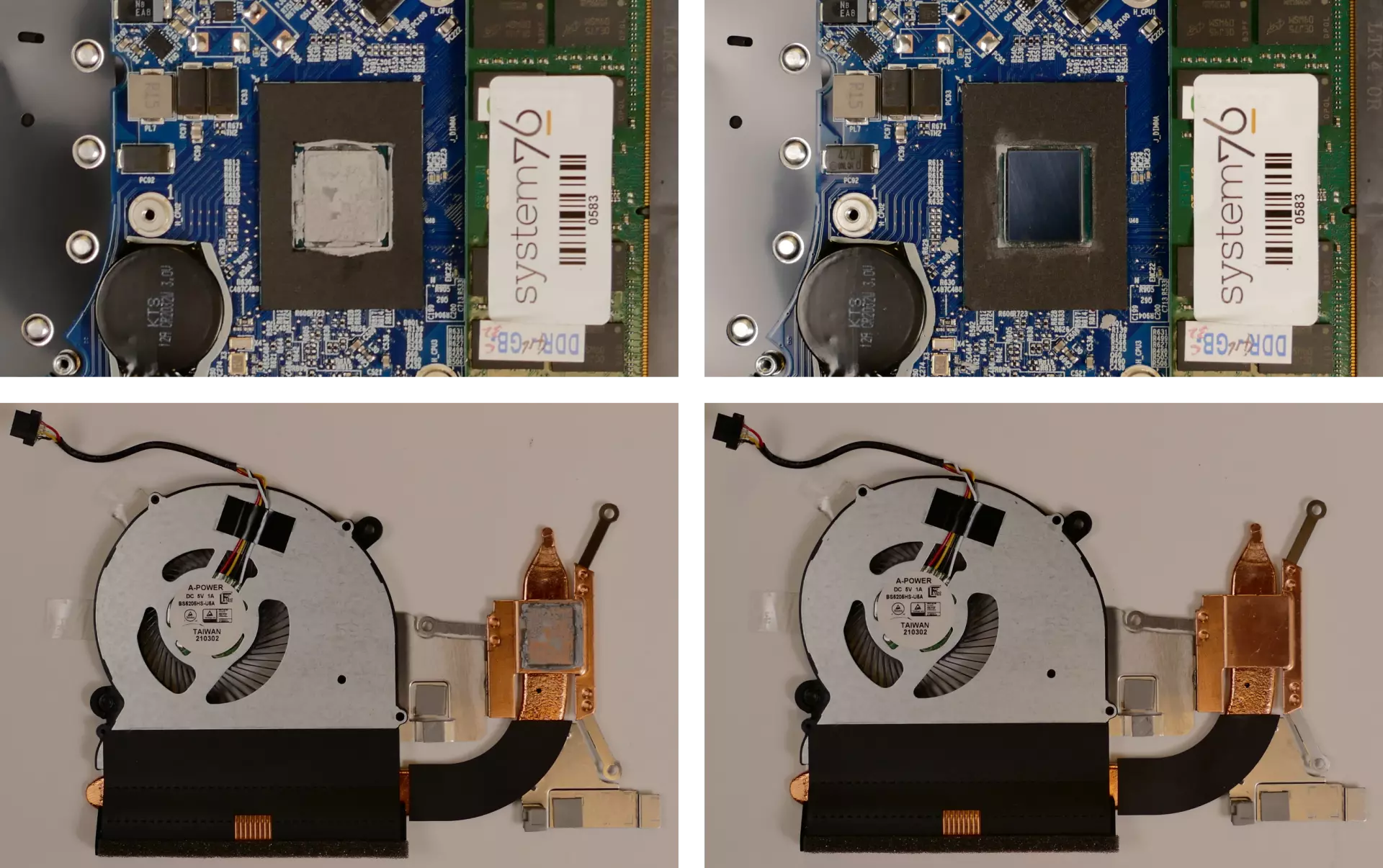Thermal paste removal