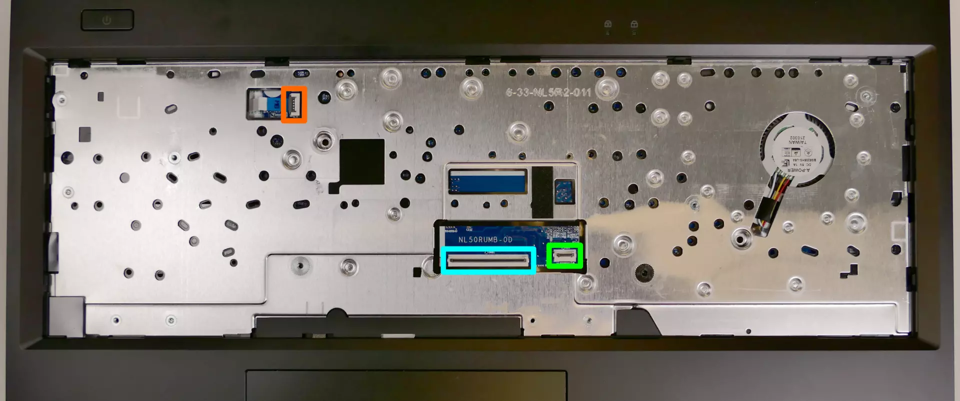 Under-Keyboard Connectors