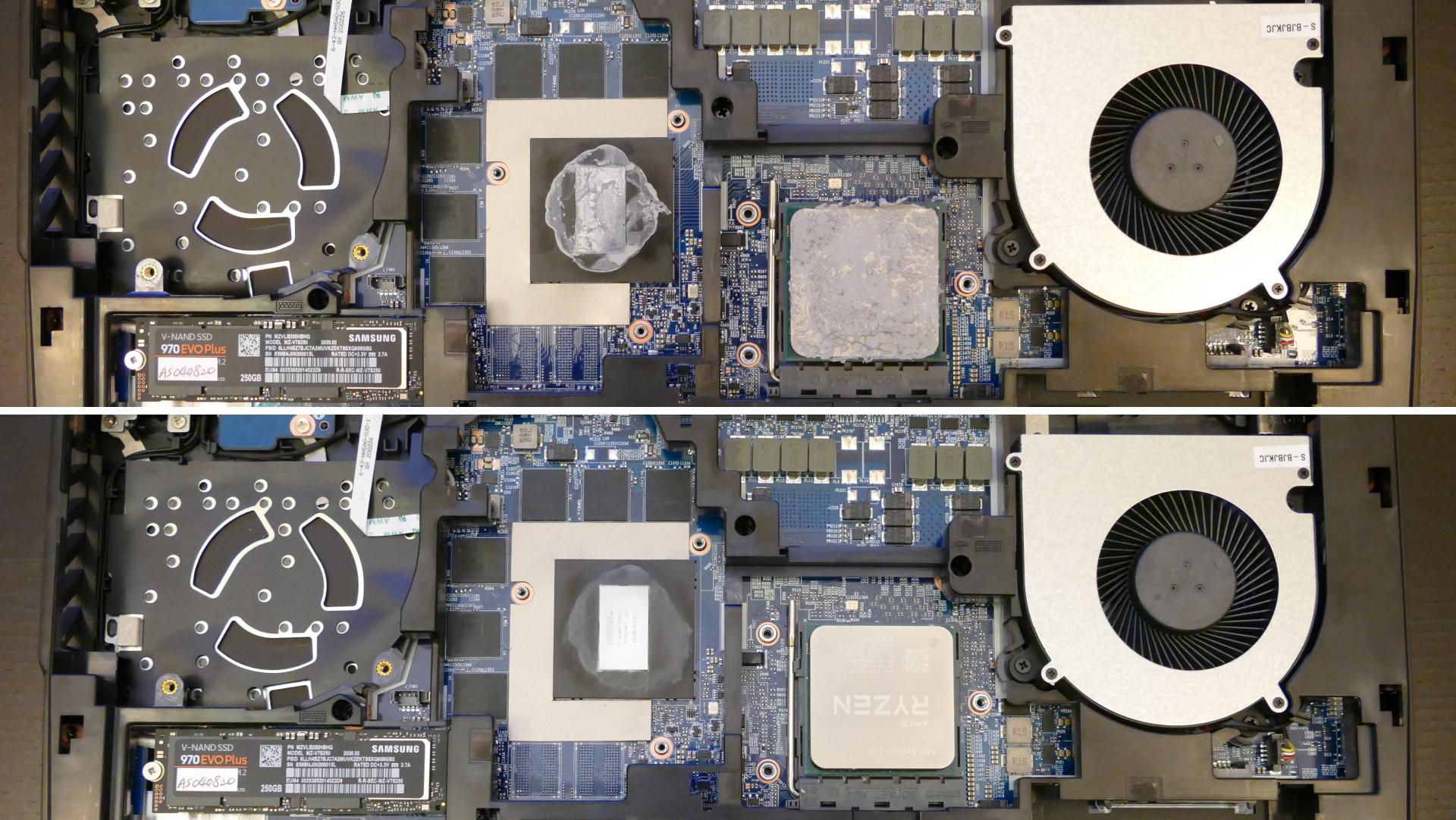 Thermal paste removal