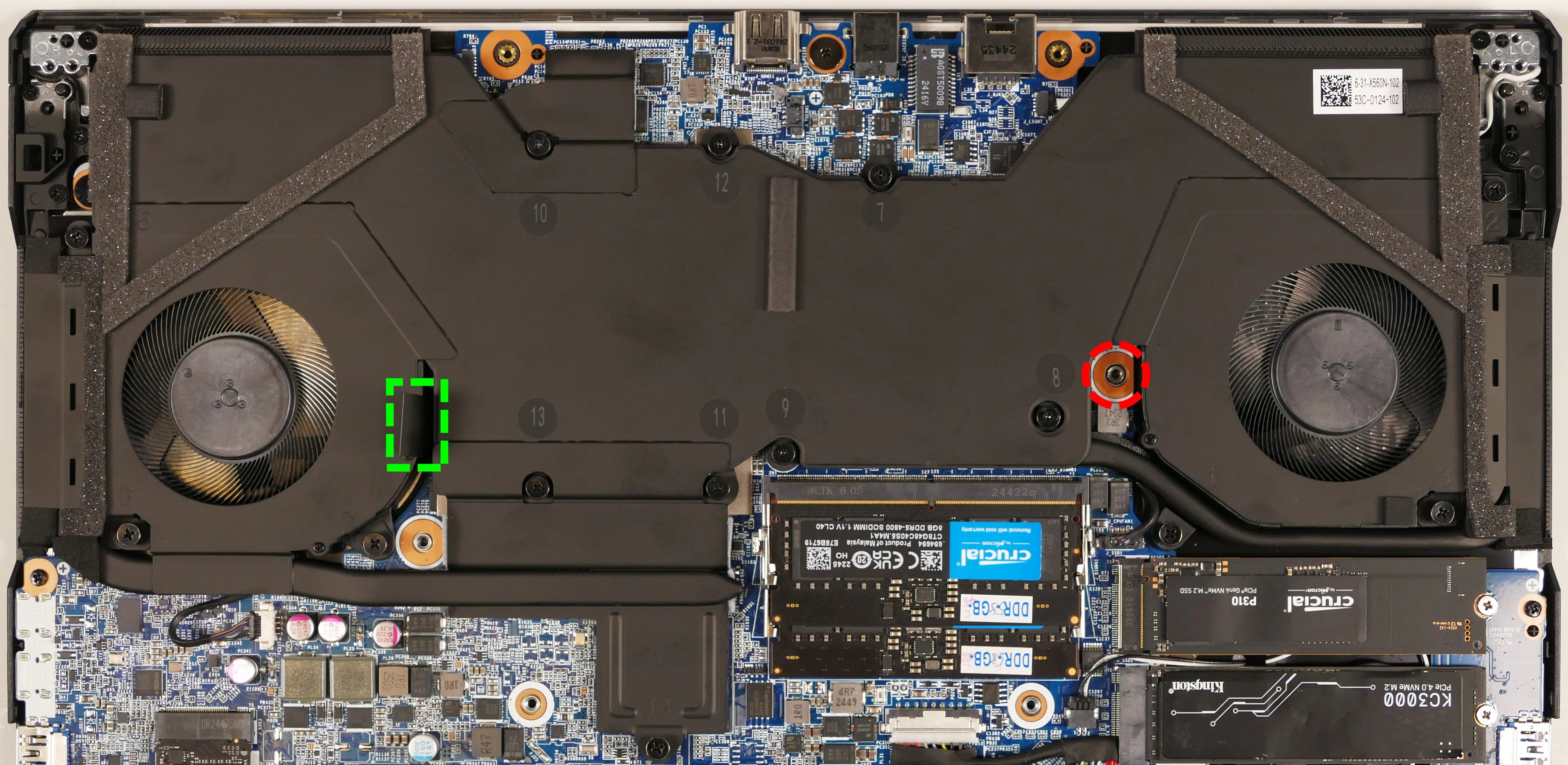 Keyboard adhesive & push point