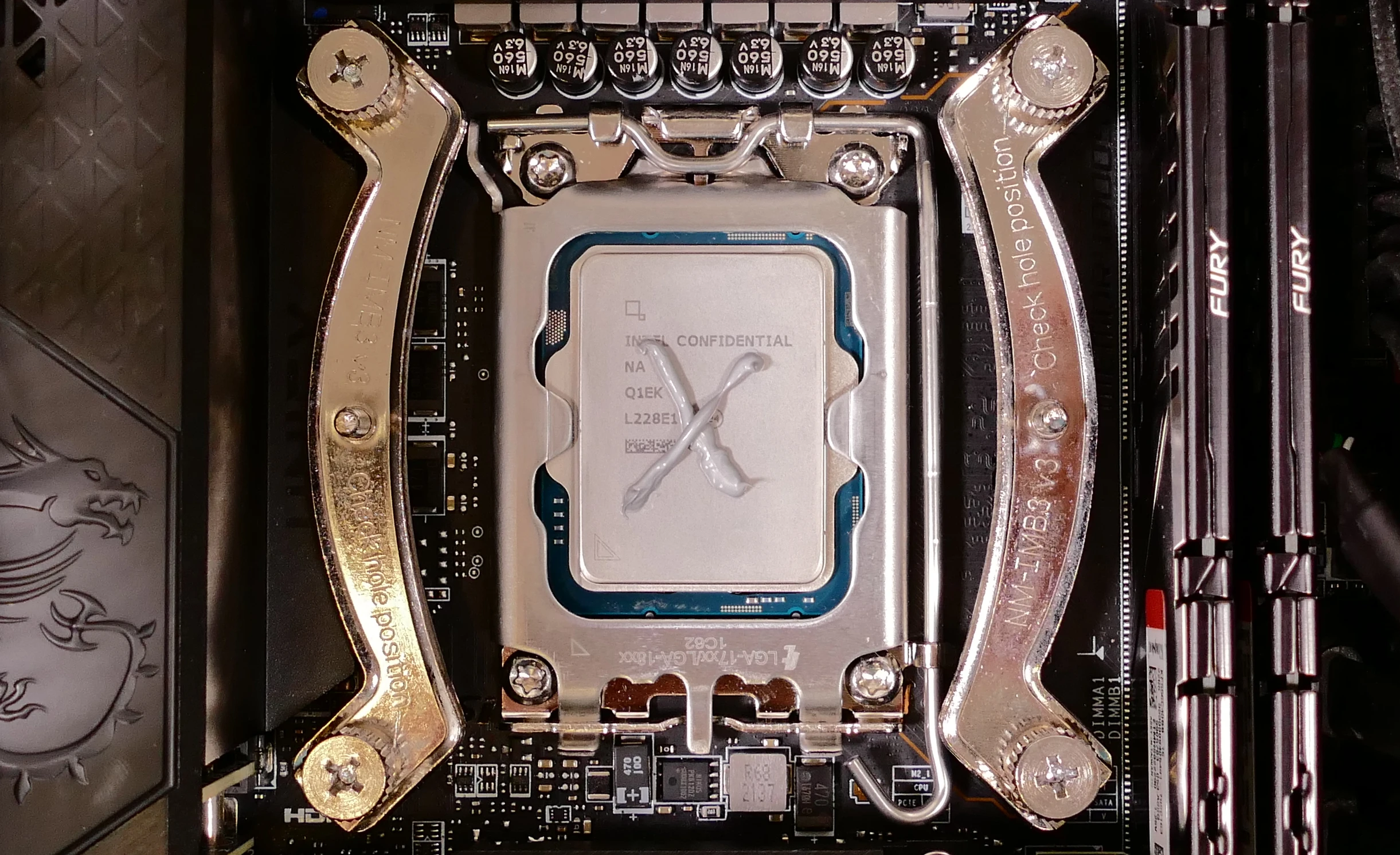 Thermal paste application