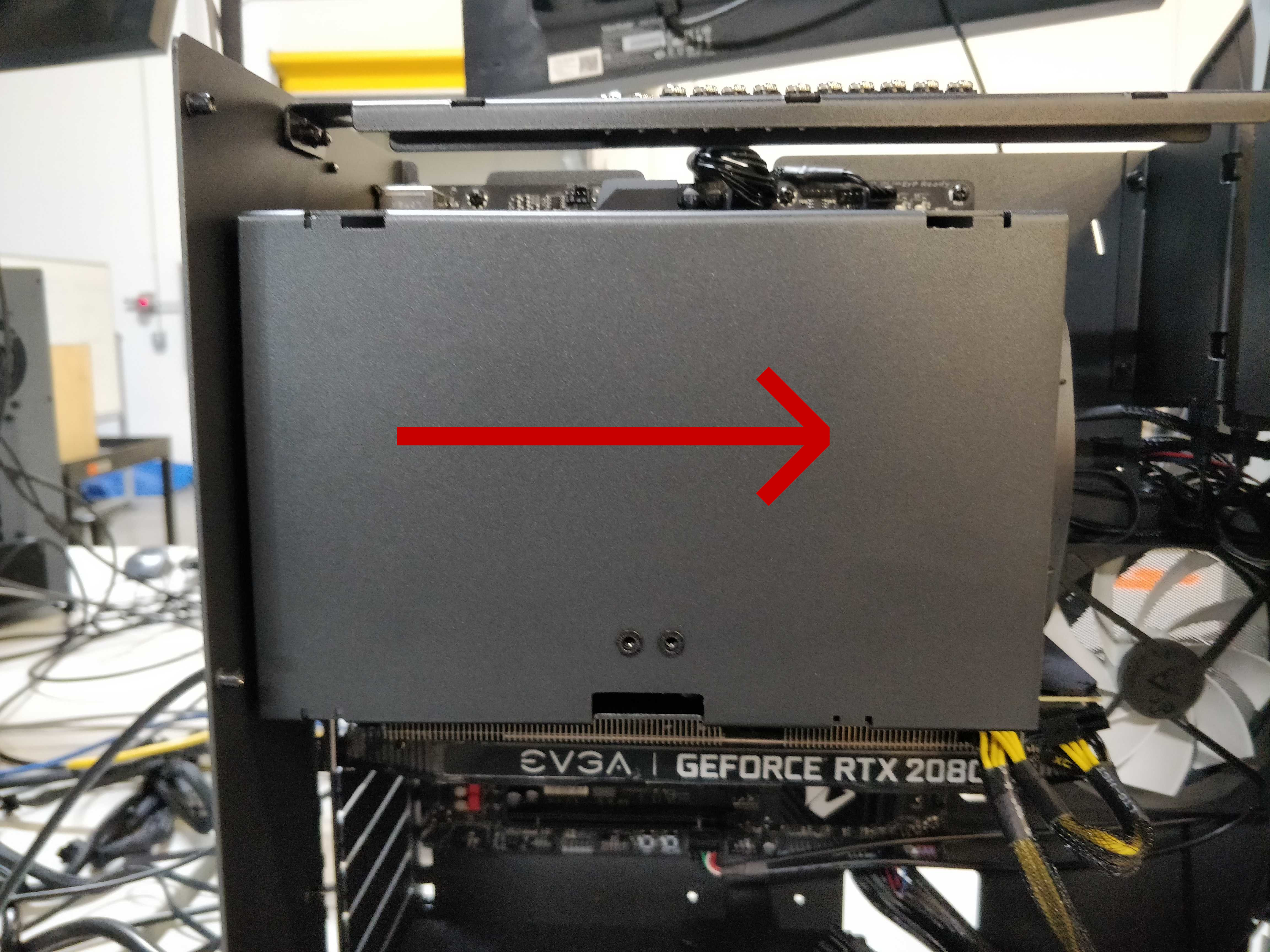 Side View of Cooler duct