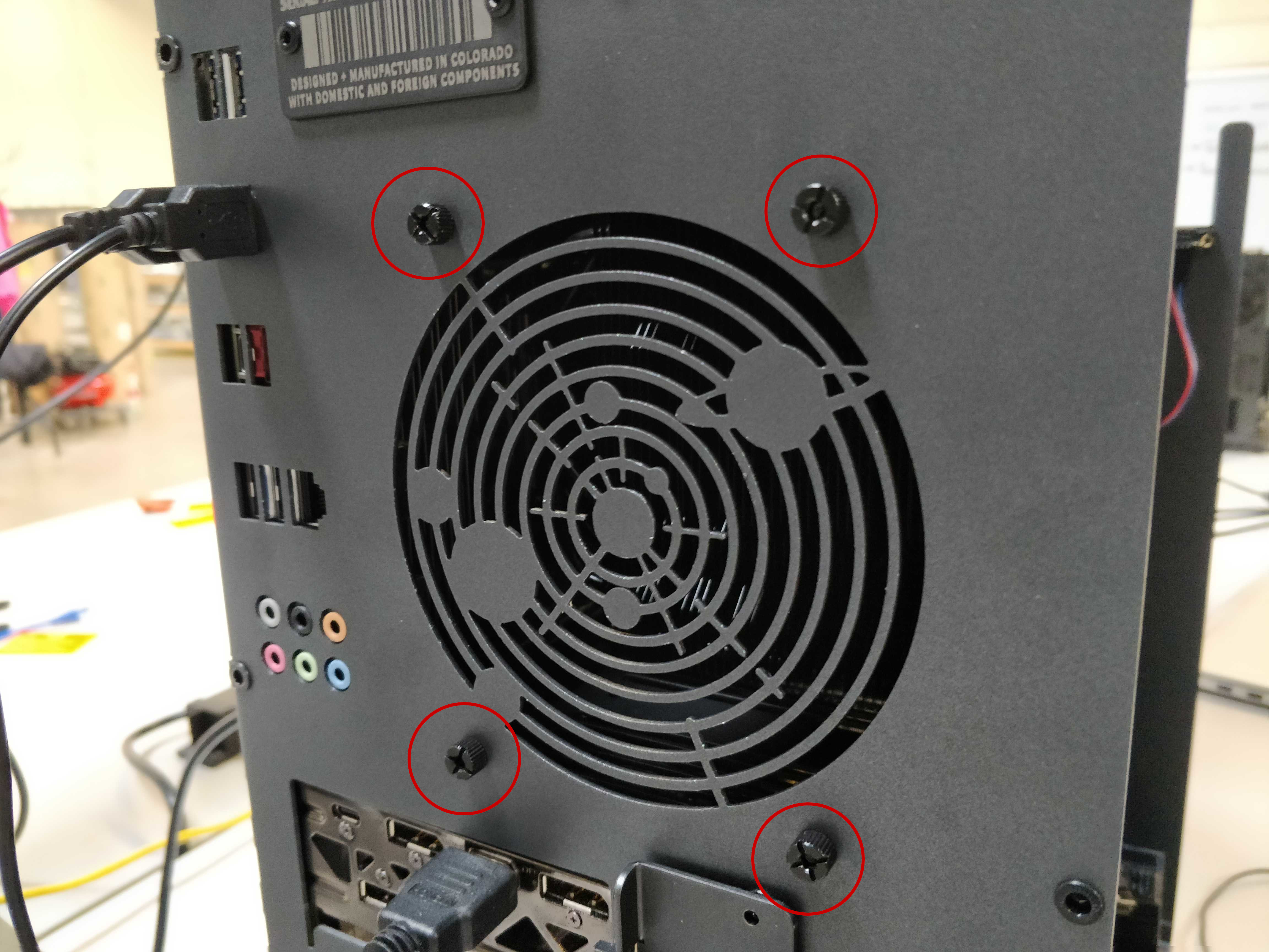 Removing CPU Cooler duct thumbscrews