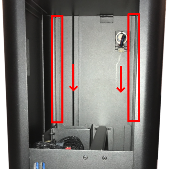 Aligning the Thelio Top Case for replacing