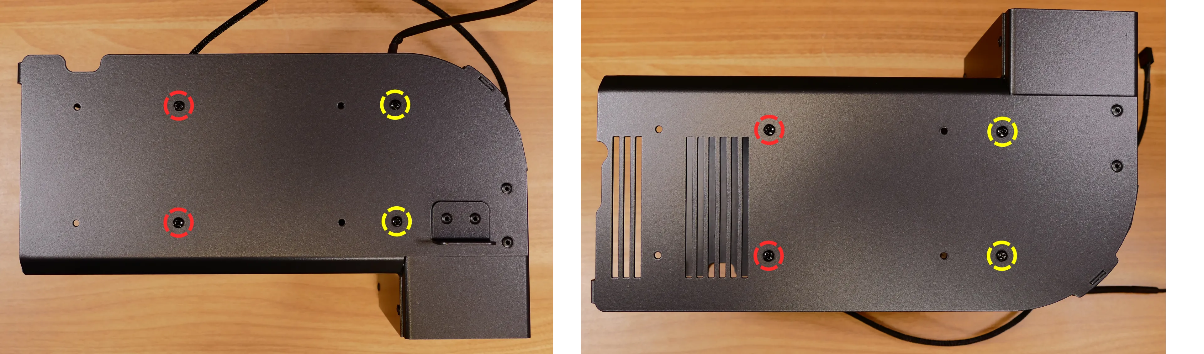 CPU duct fan bracket screws