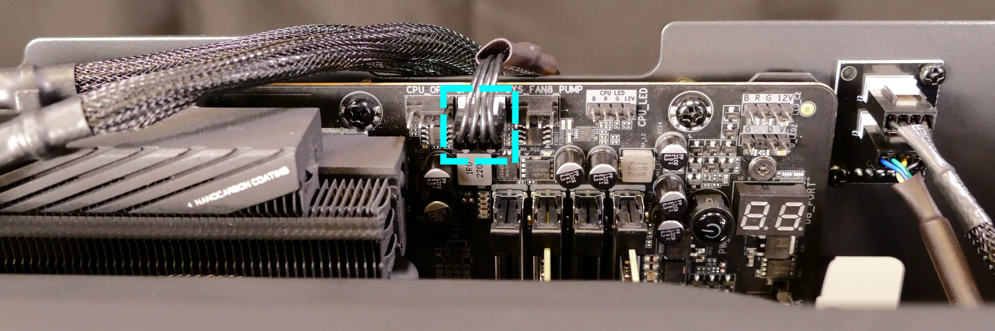 CPU fan header on motherboard