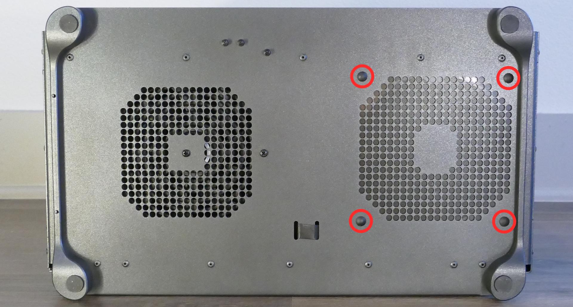 Case fan plastic pins