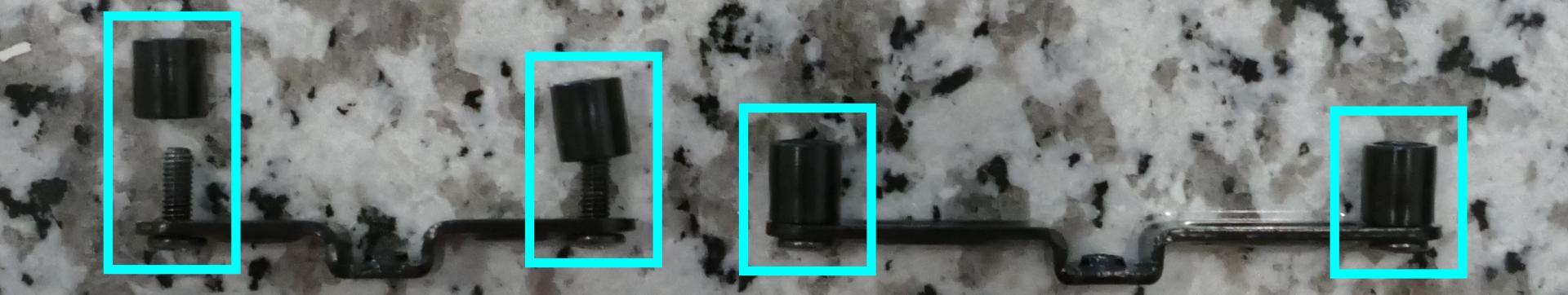 CPU cooler mounting bracket standoff covers