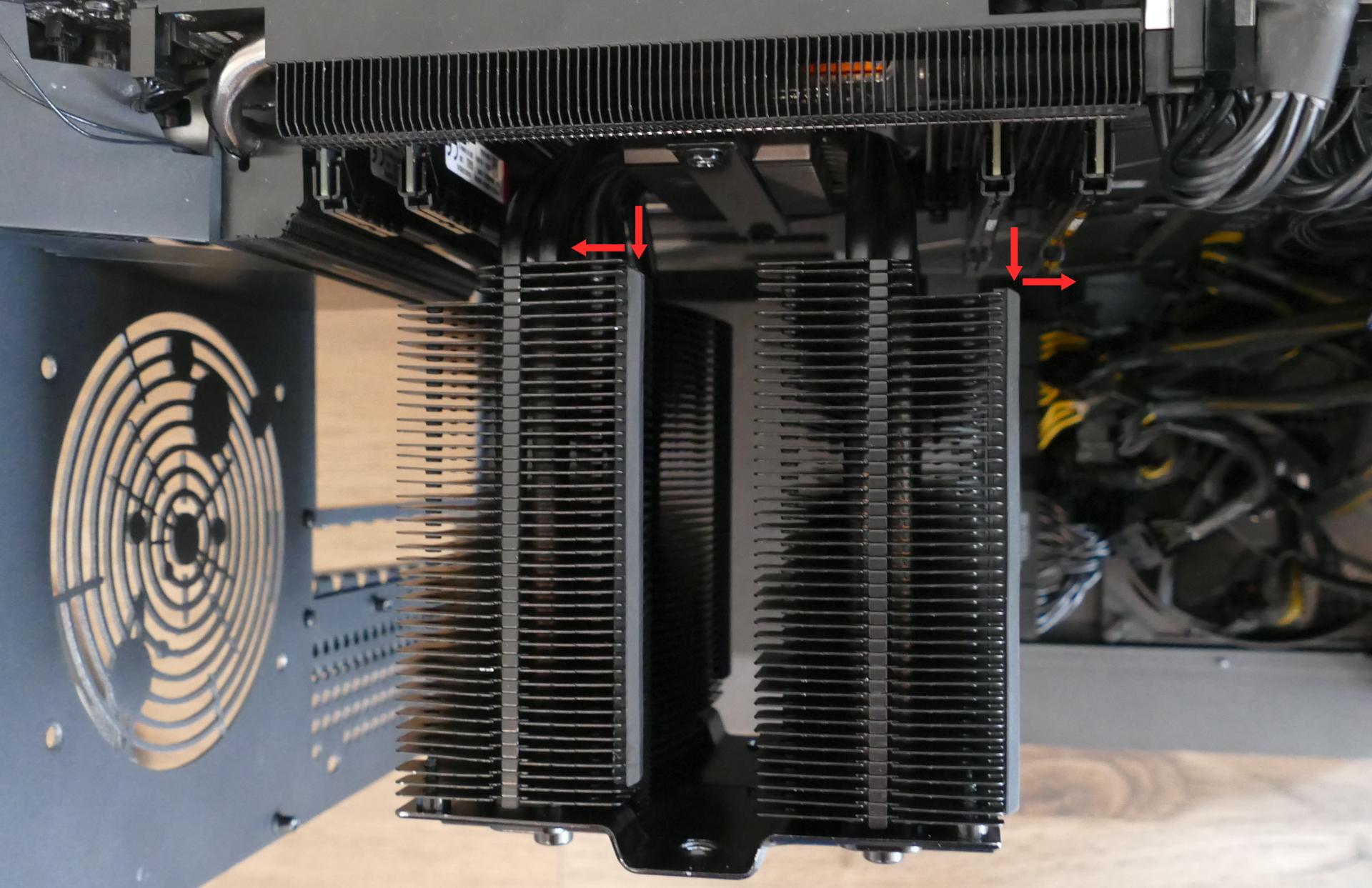 CPU cooler orientation