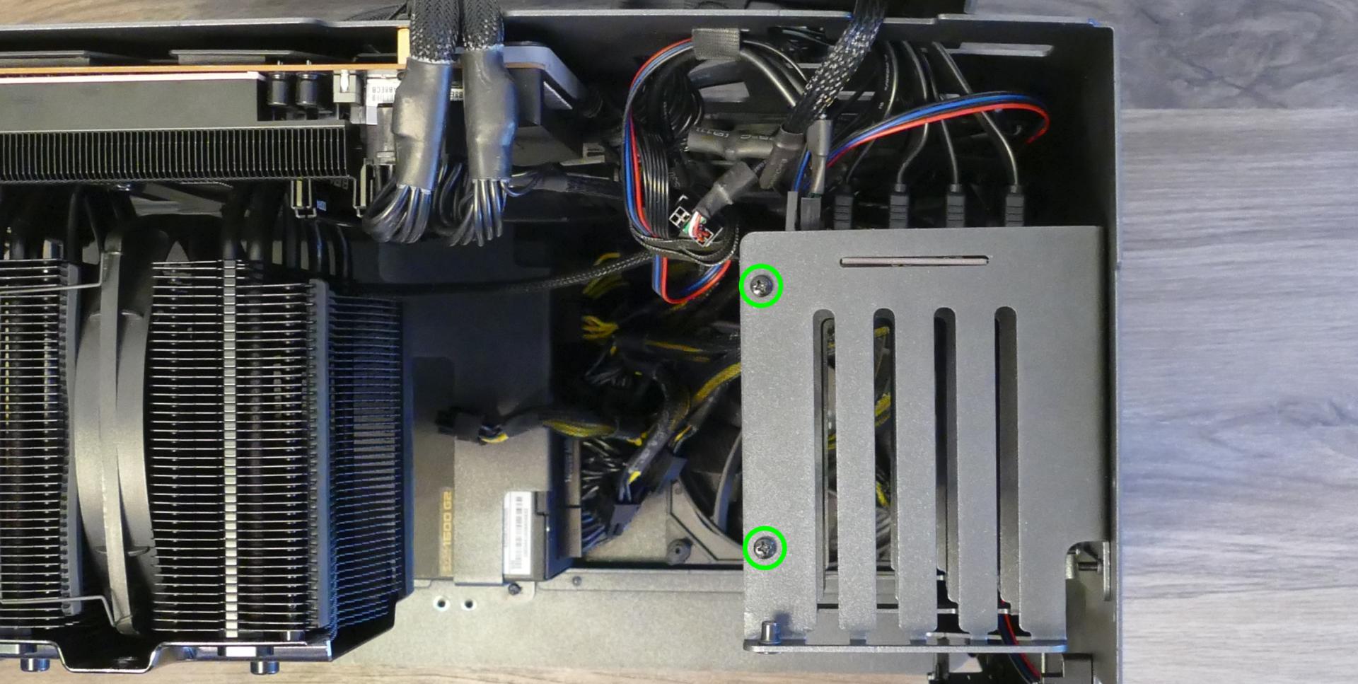 Thelio-IO drive cage screws
