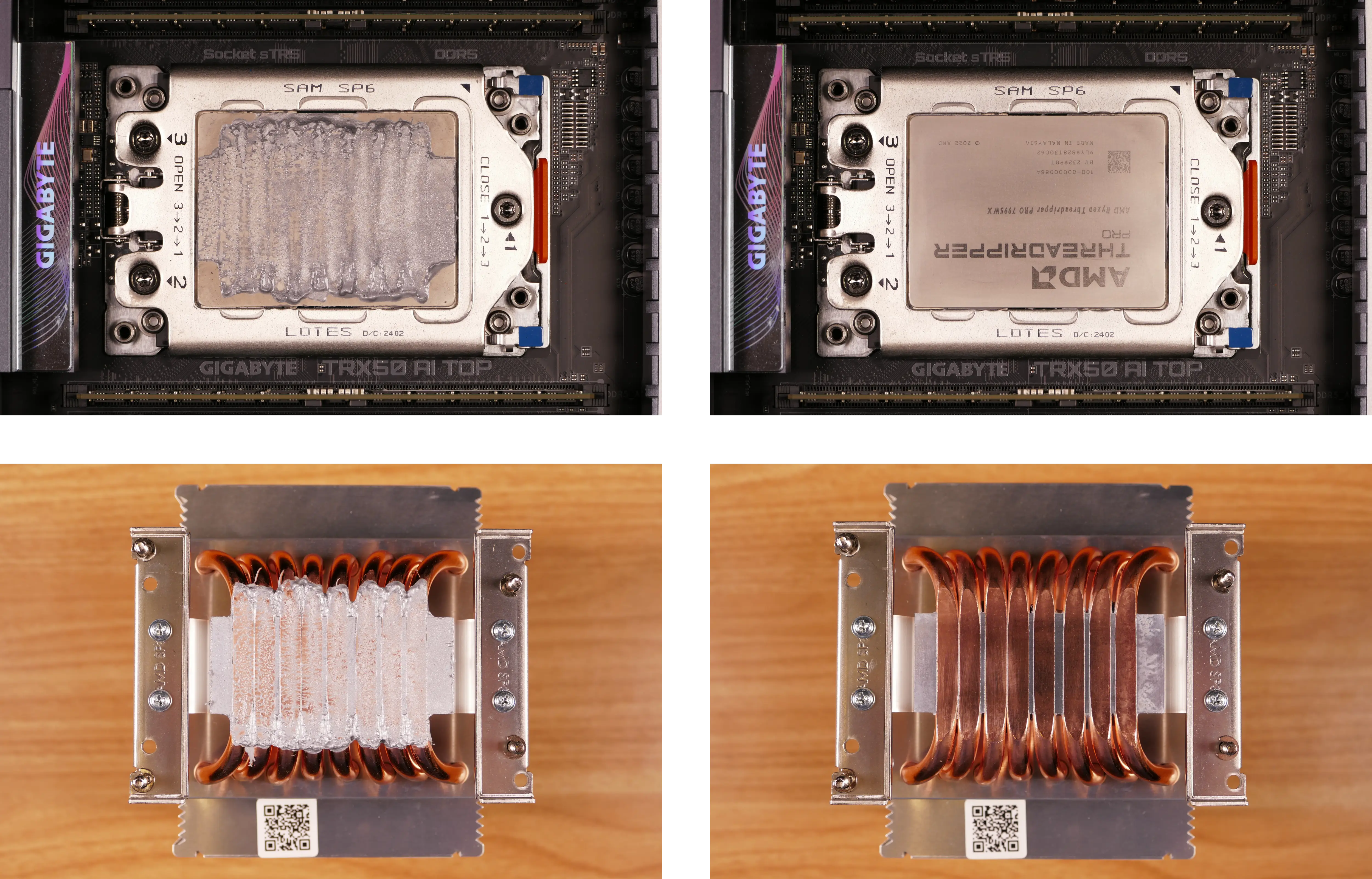 CPU thermal paste removal