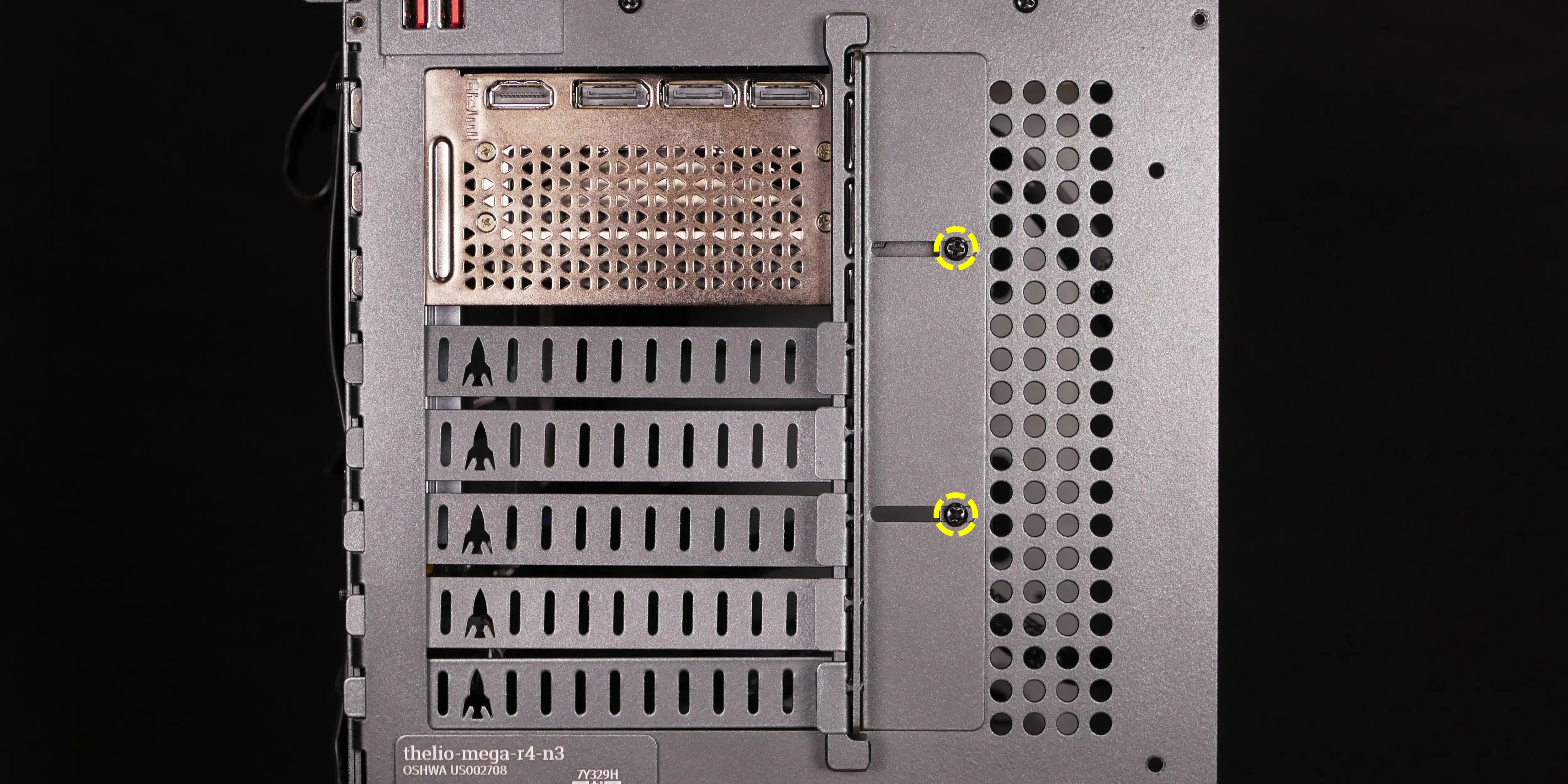 PCIe bracket screws