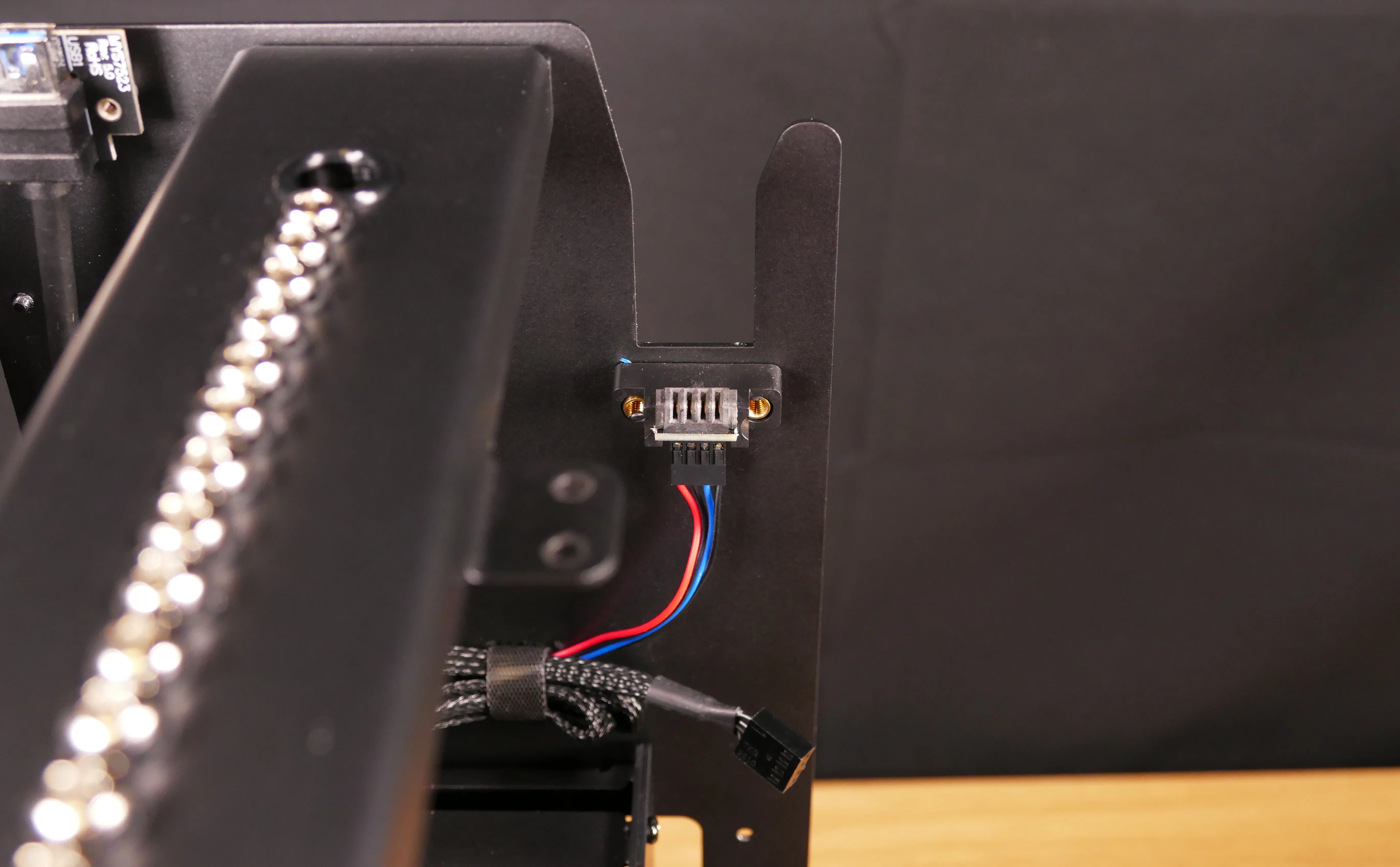 Power button receptacle