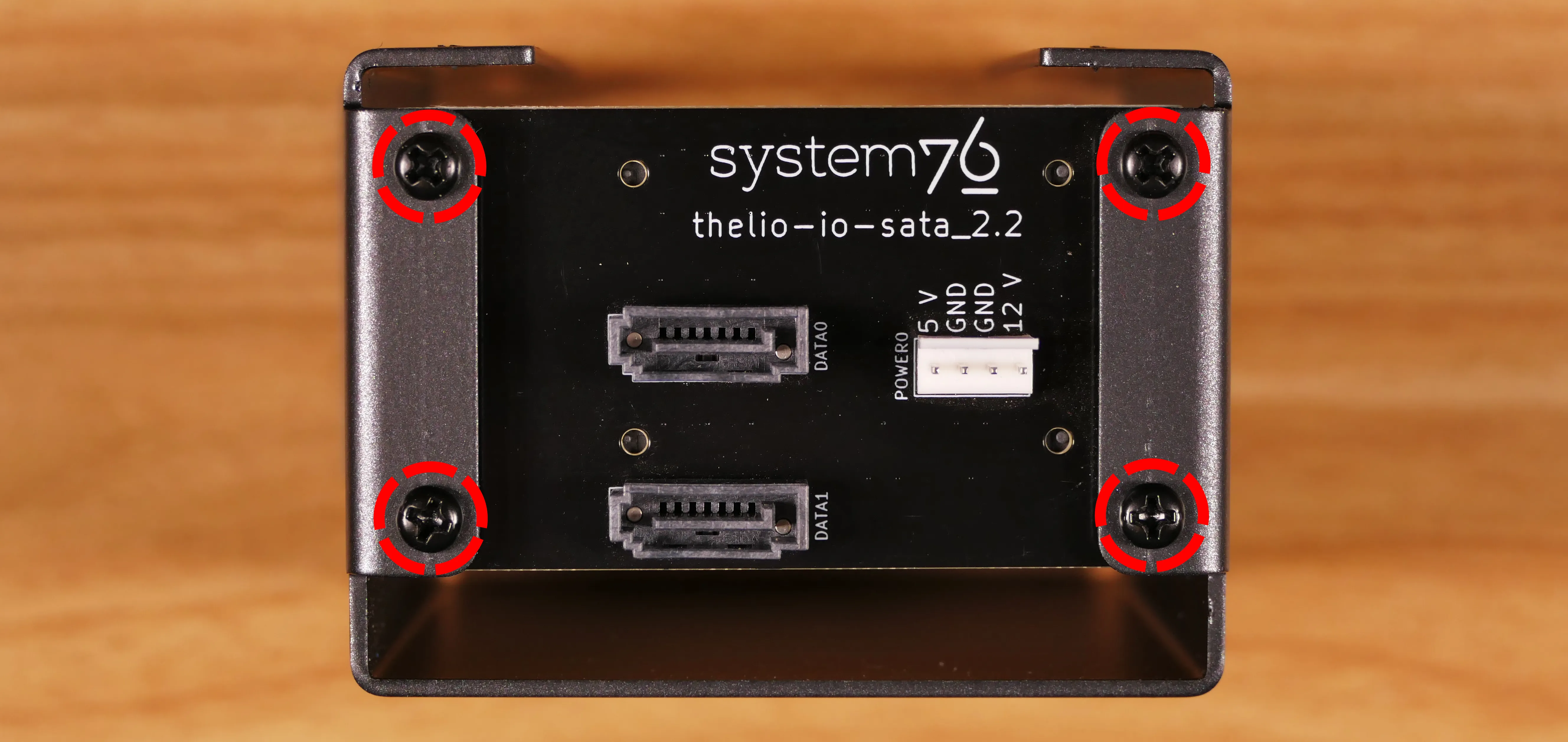SATA backplane screws