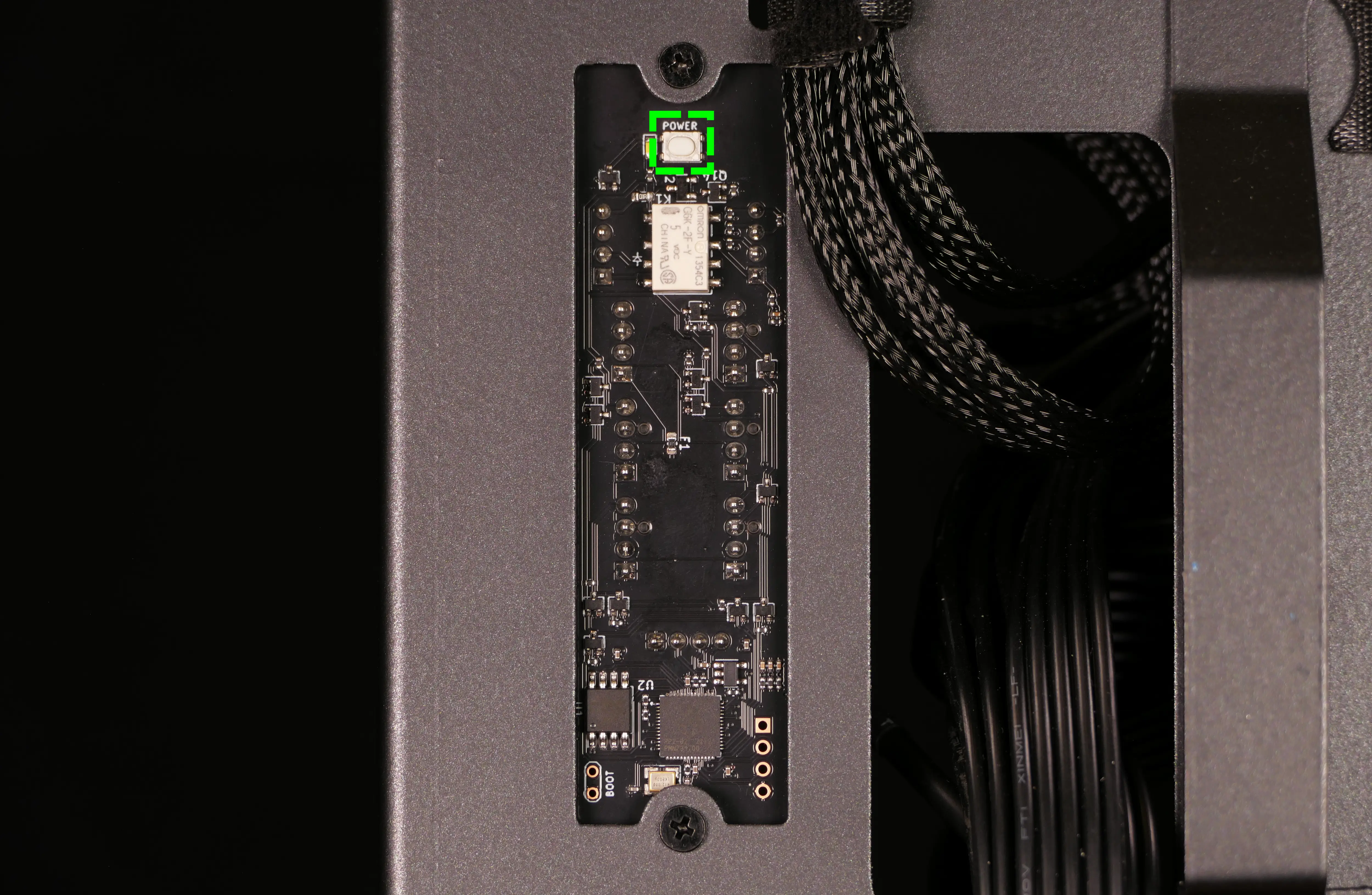 Internal power button