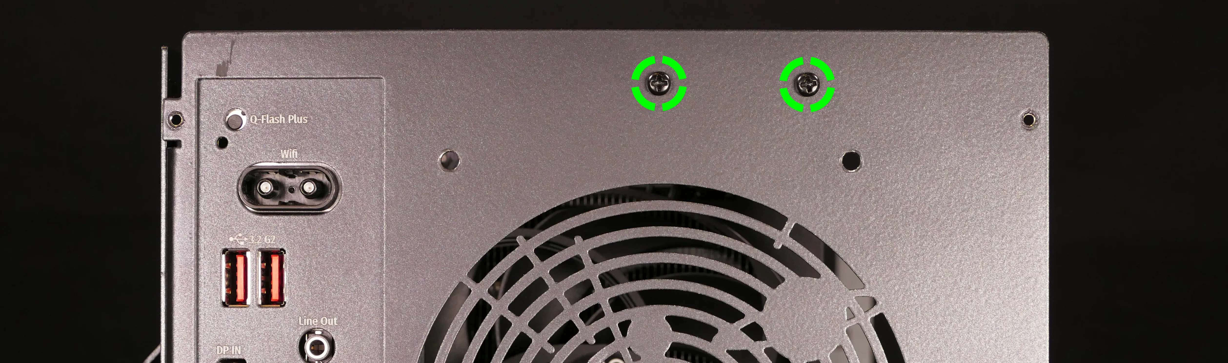 Top crossbar screws (back)