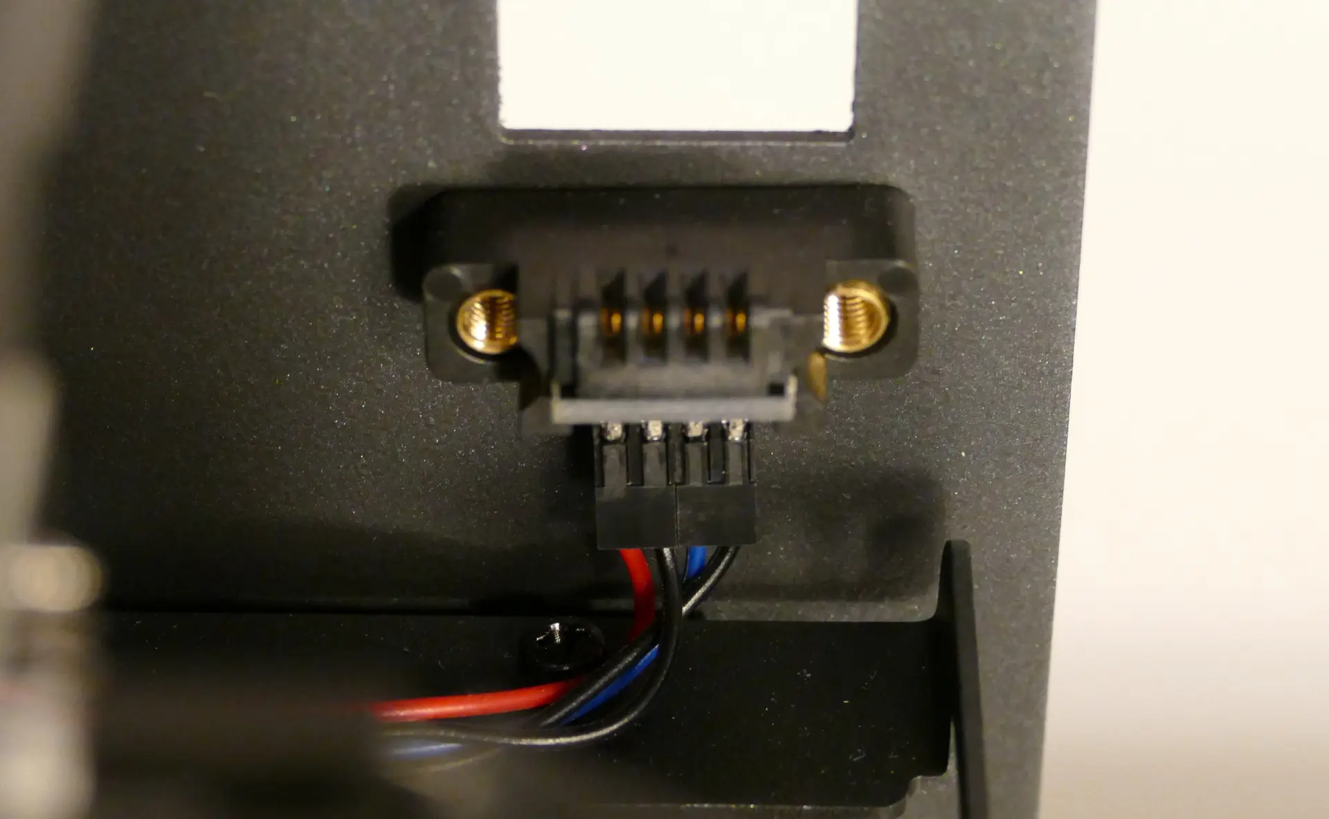 Power button receptacle