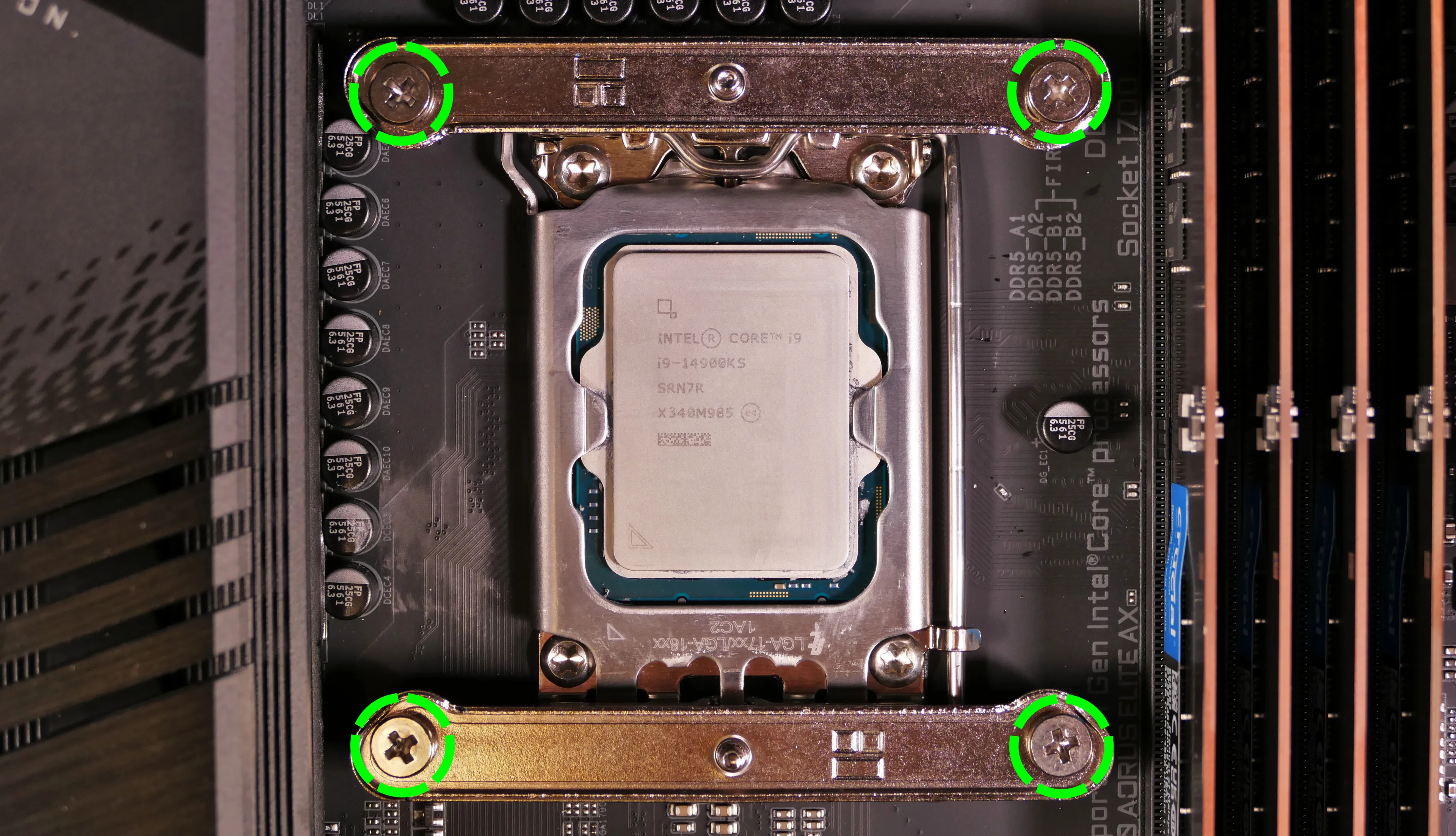 CPU cooler mounting bracket