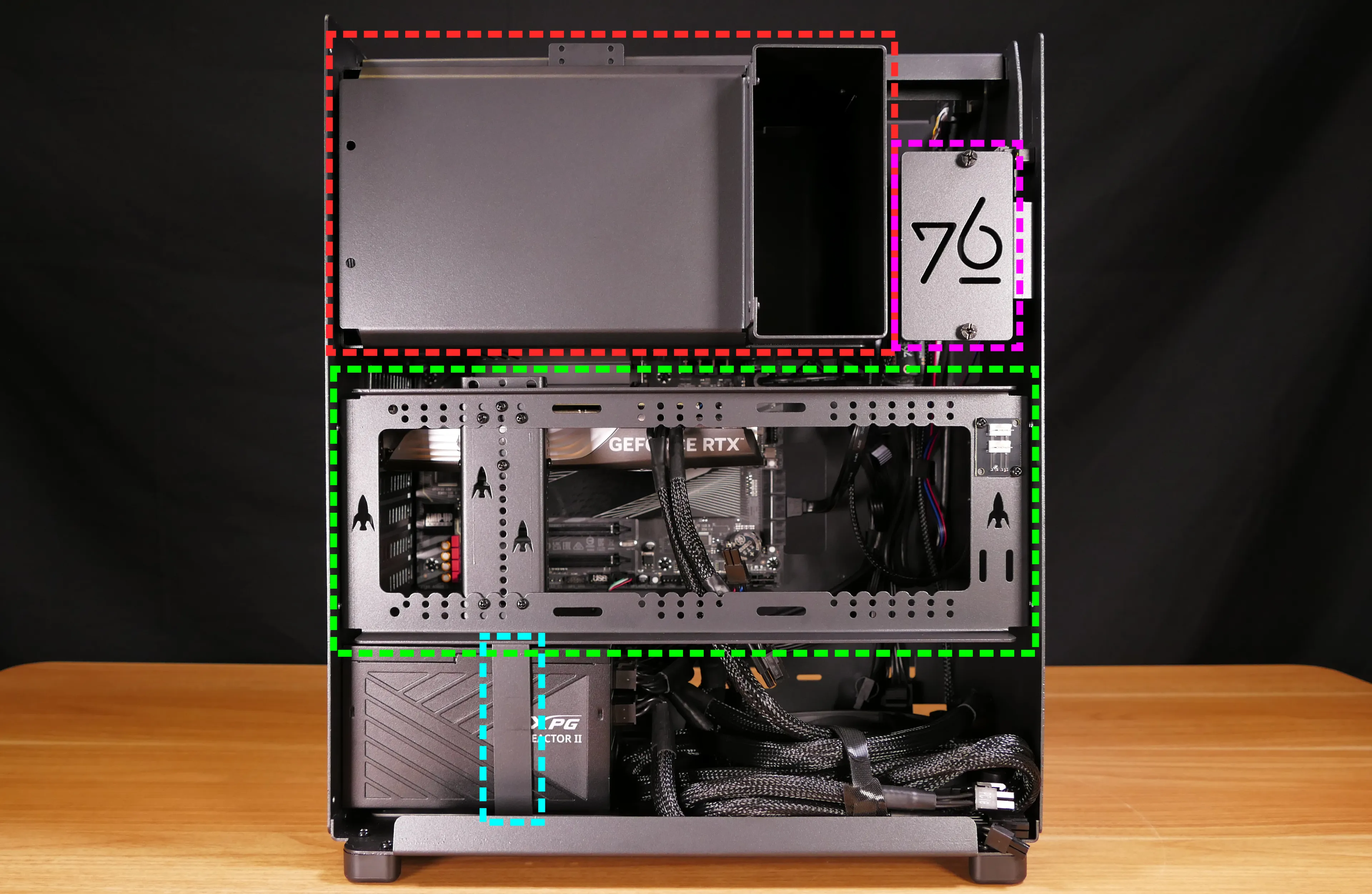 Internal overview (left side - chassis)