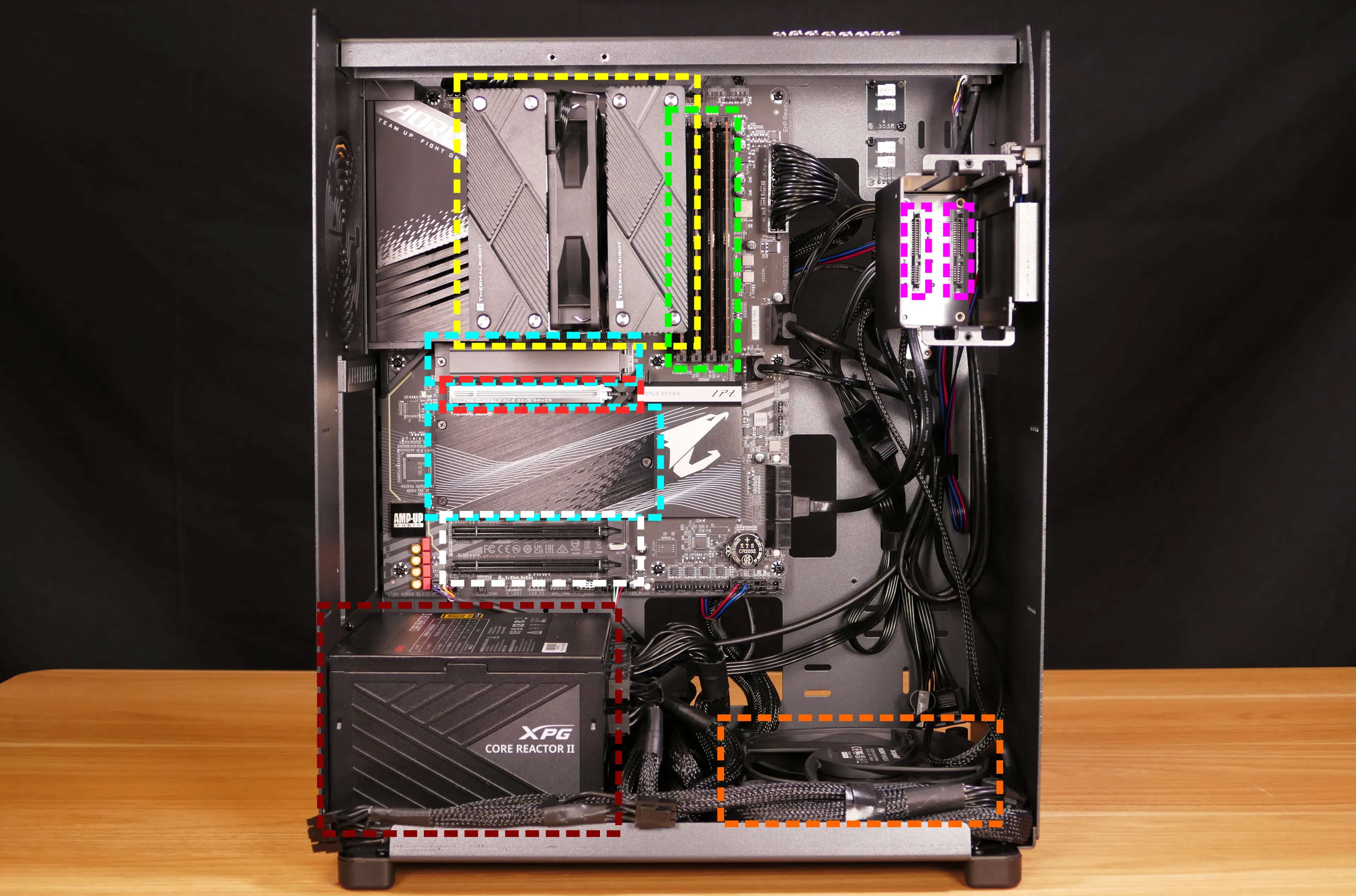 Internal overview (left side - electronics)