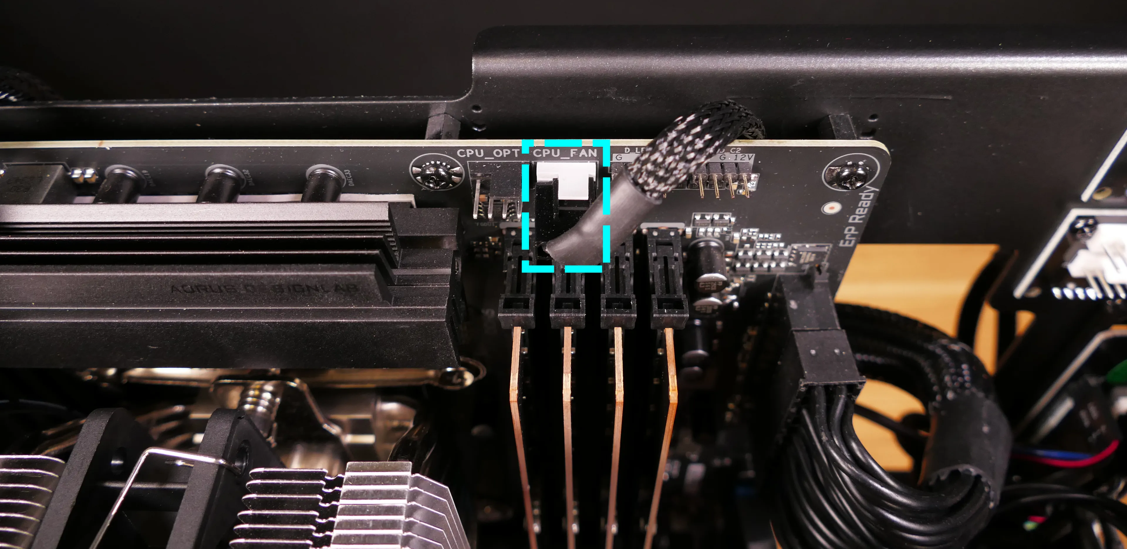 Motherboard CPU output header