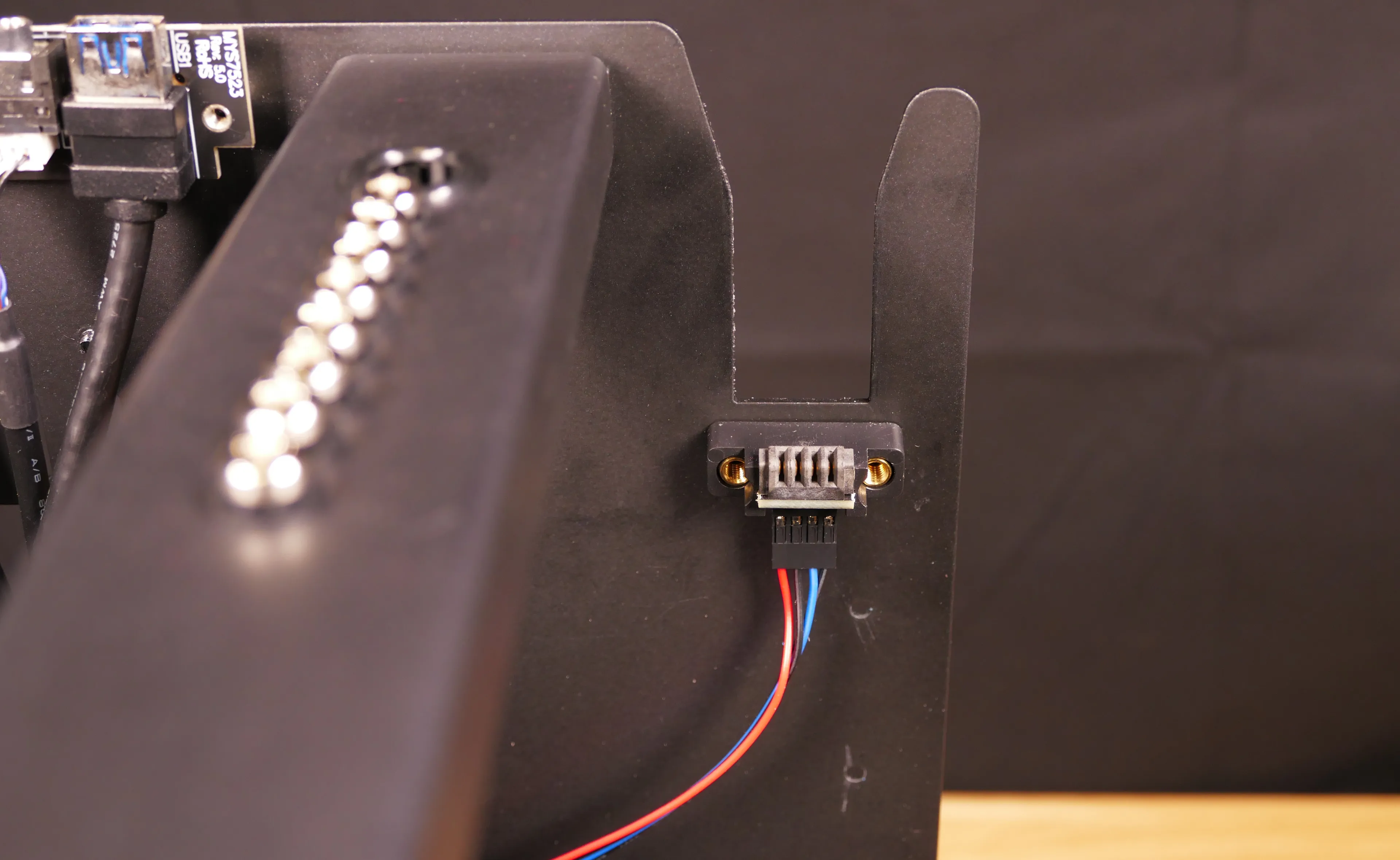 Power button receptacle