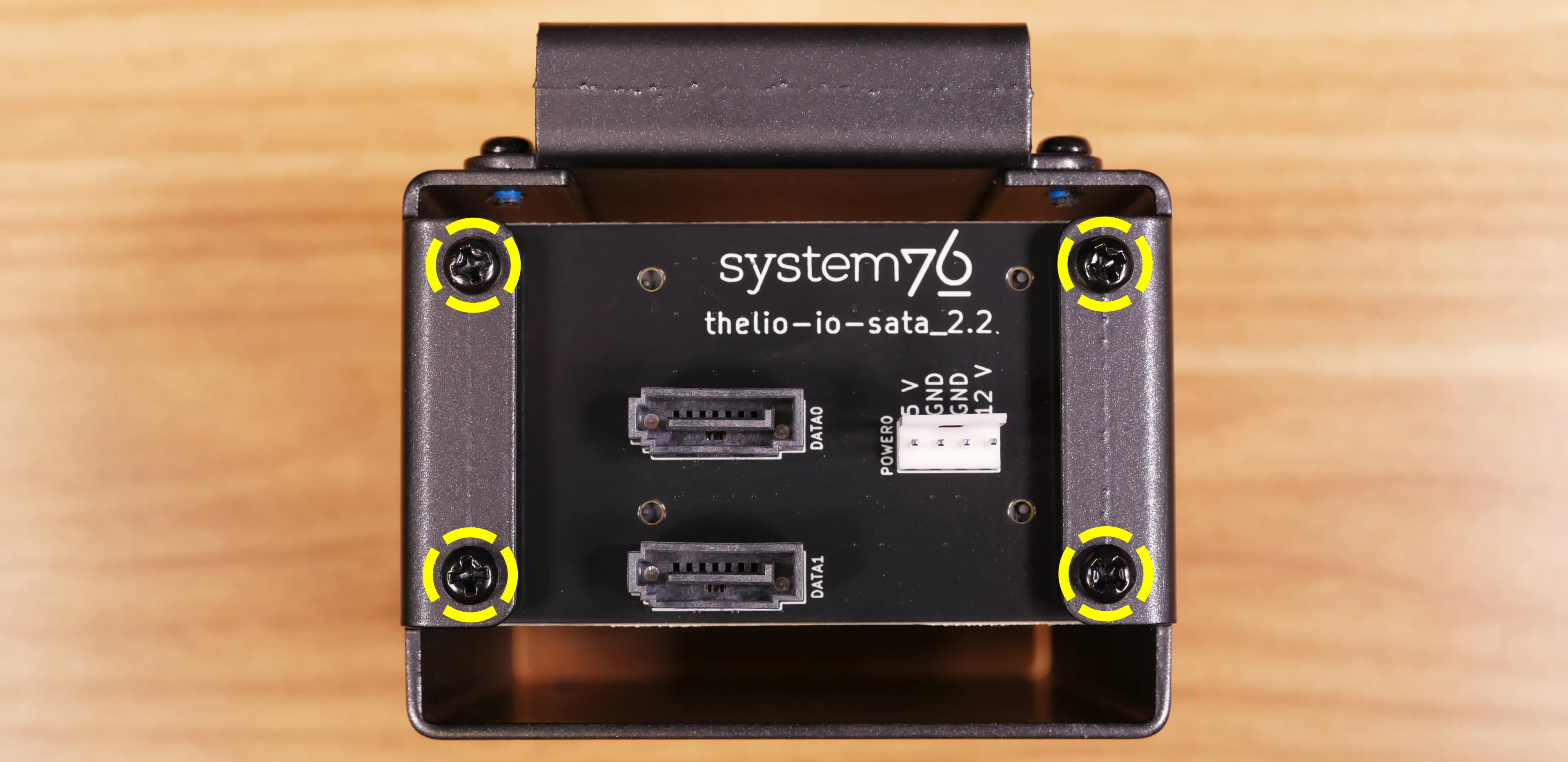 SATA backplane screws