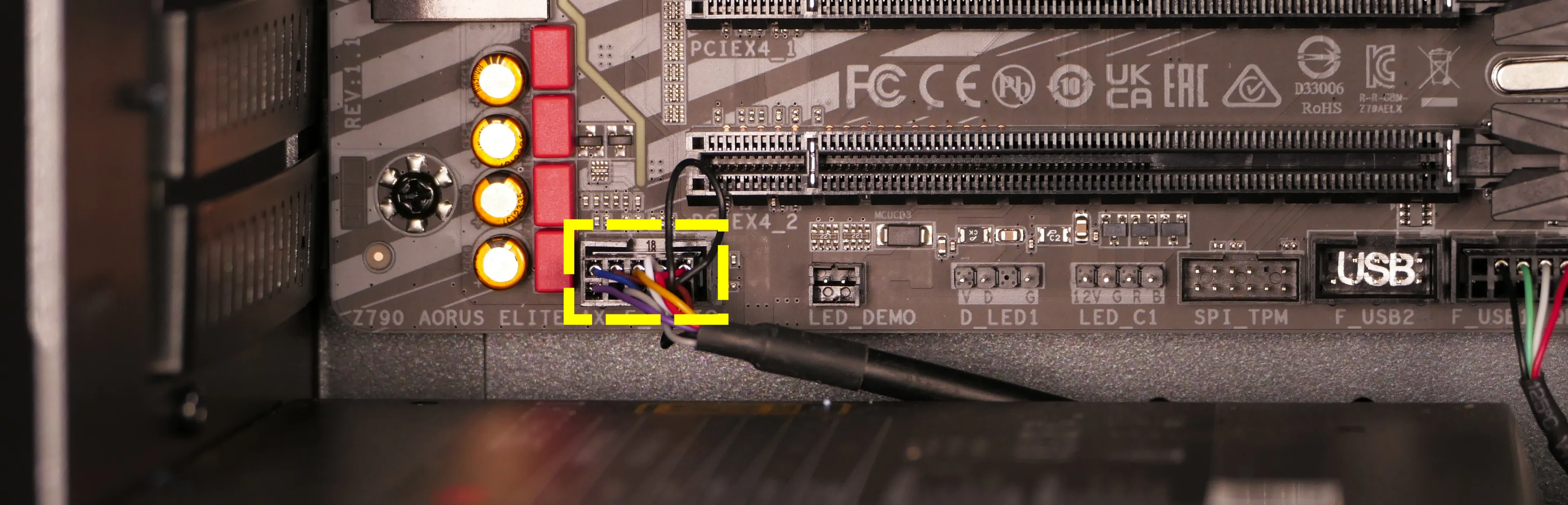 Top I/O audio header