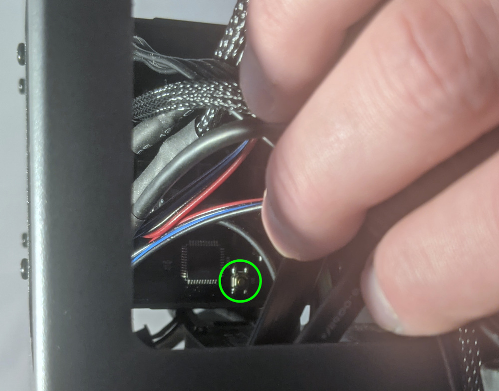 Internal power button