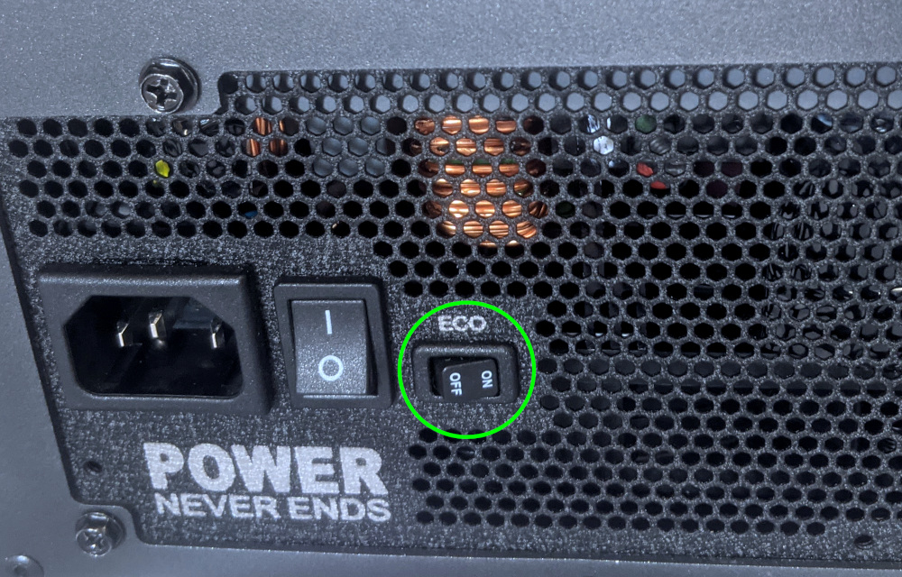 PSU eco mode switch