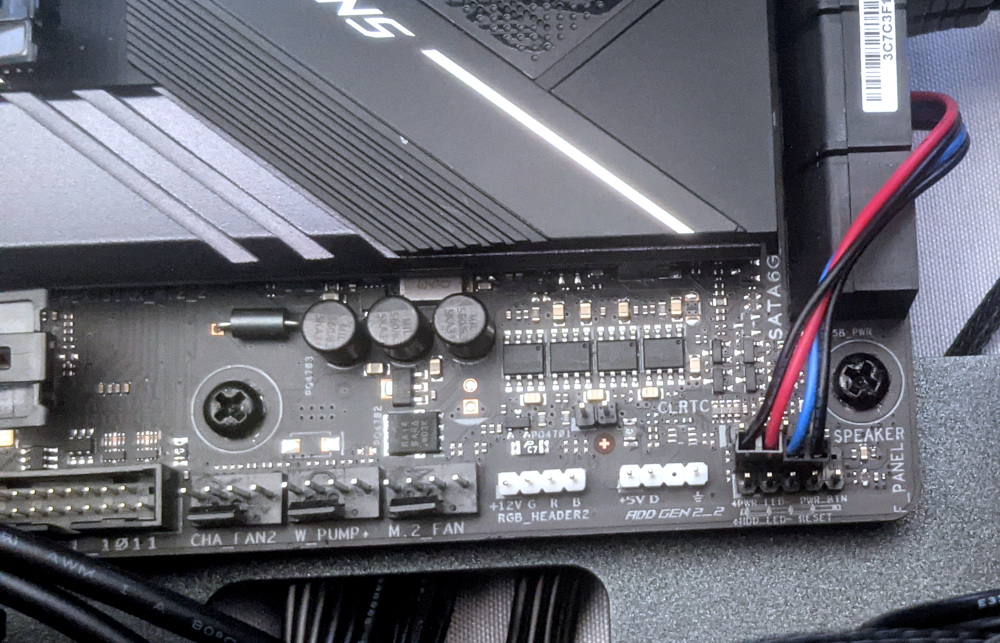 Power button motherboard connections