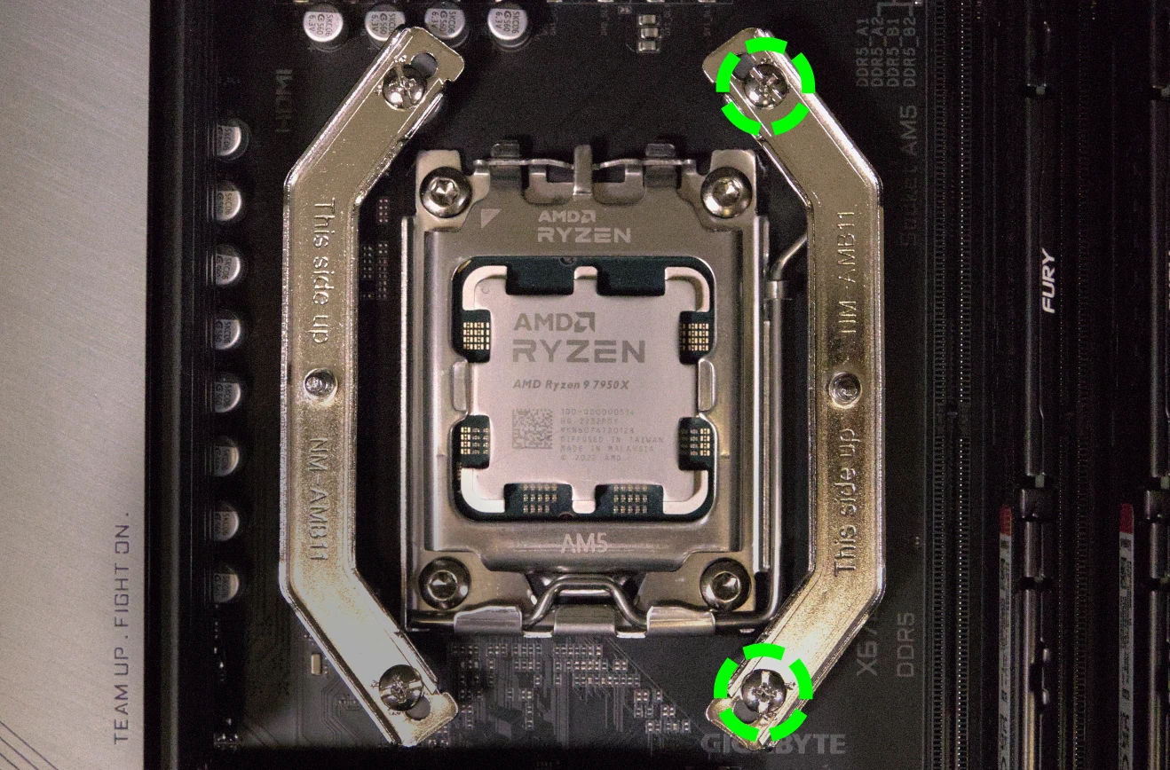 CPU cooler mounting bracket