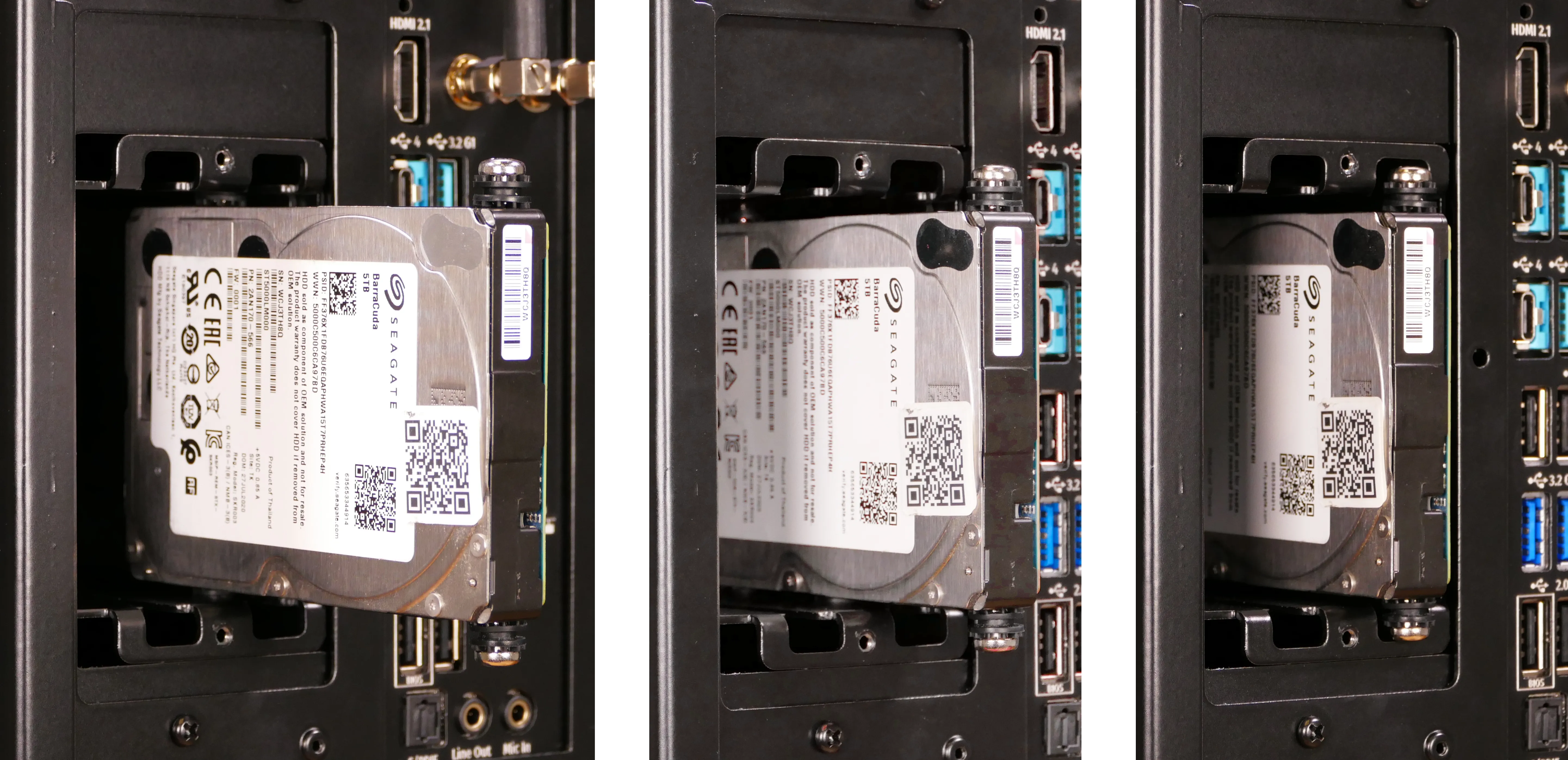 2.5“ drive installation