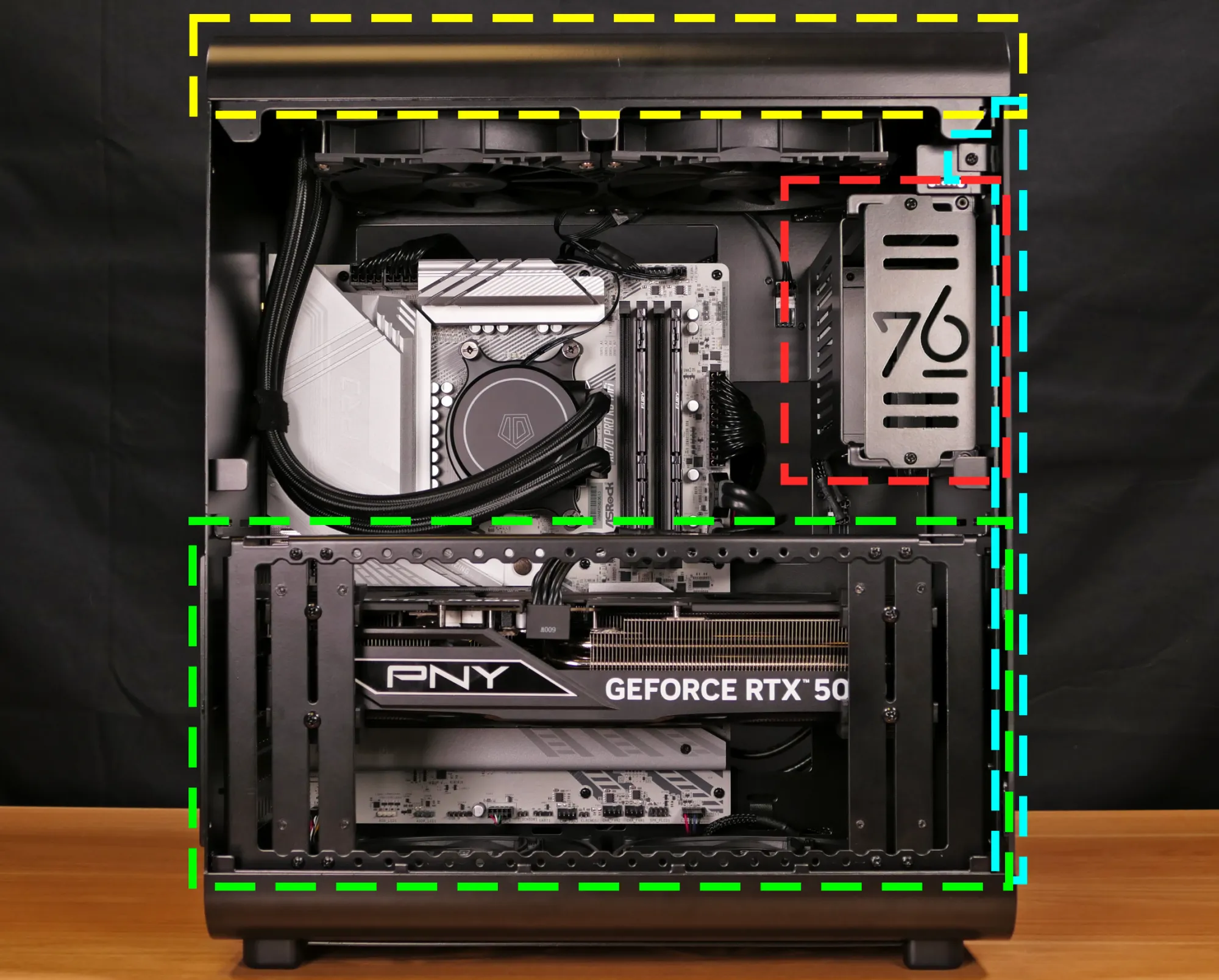 Internal overview (left side - chassis)