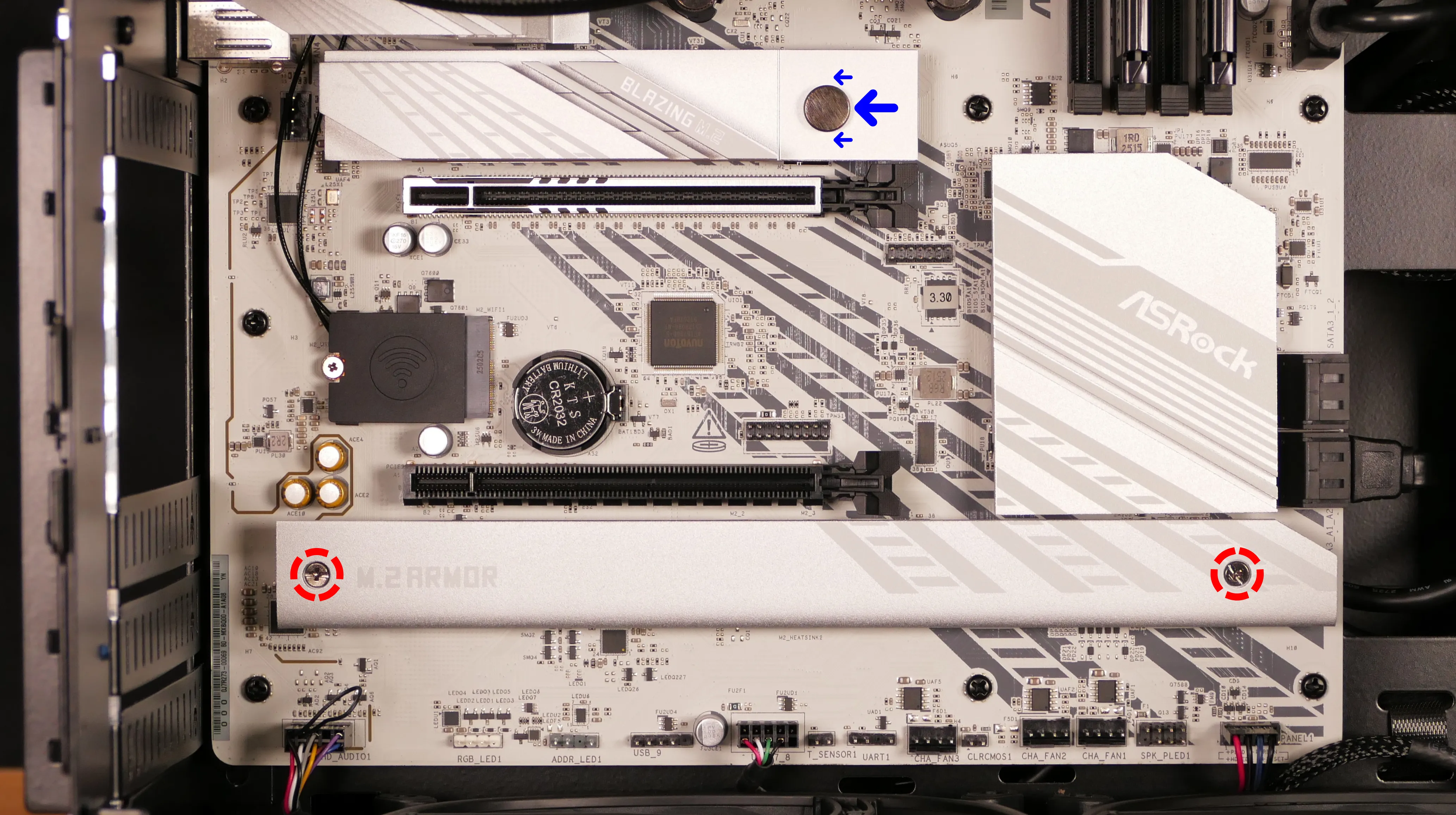 M.2 heatsink fasteners